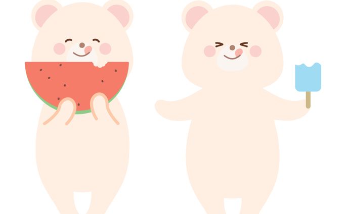 白くまイラストセット