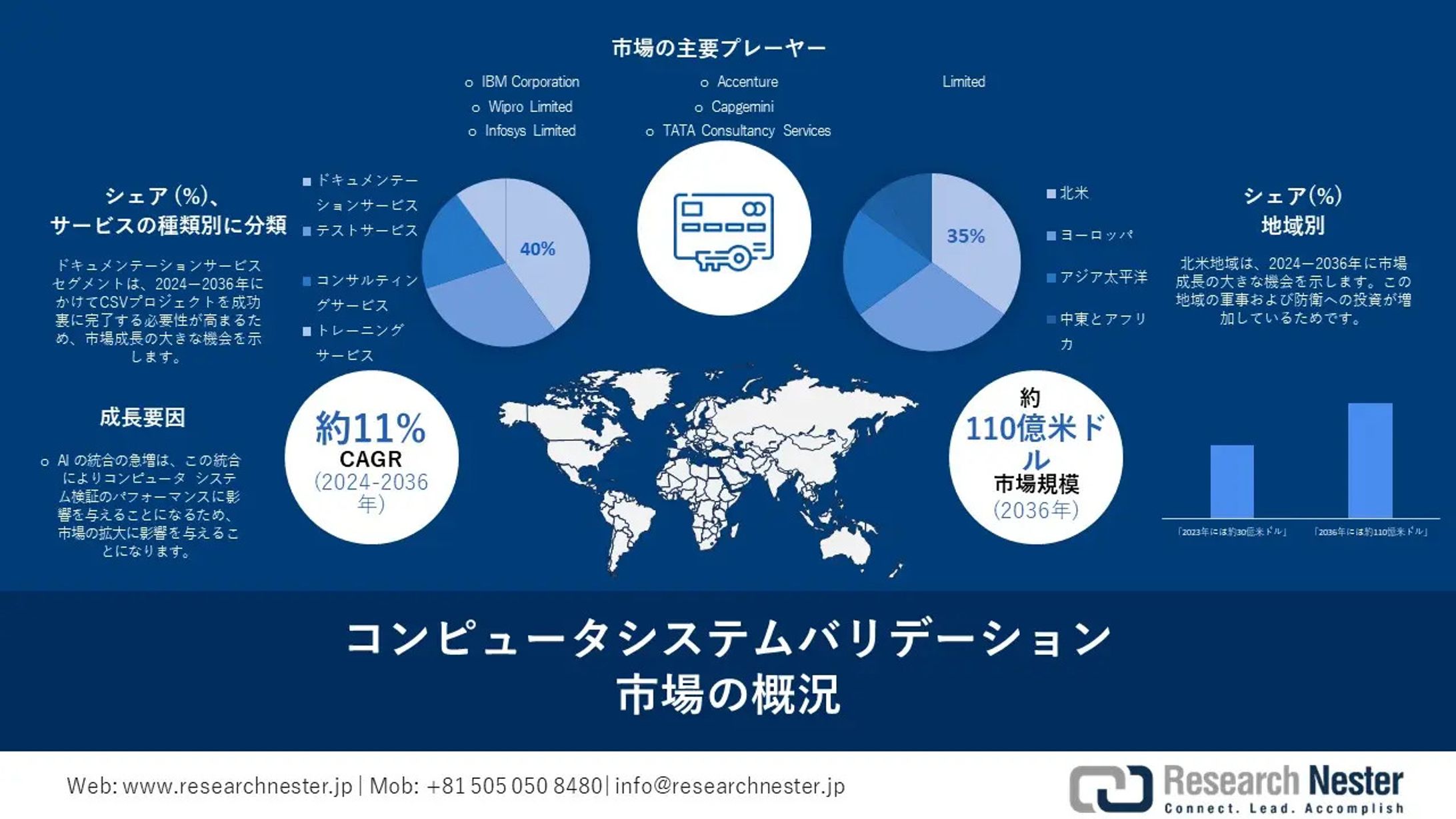 コンピュータシステム検証市場：ドライバー、制約、2024～2036年別の業界見通し-1