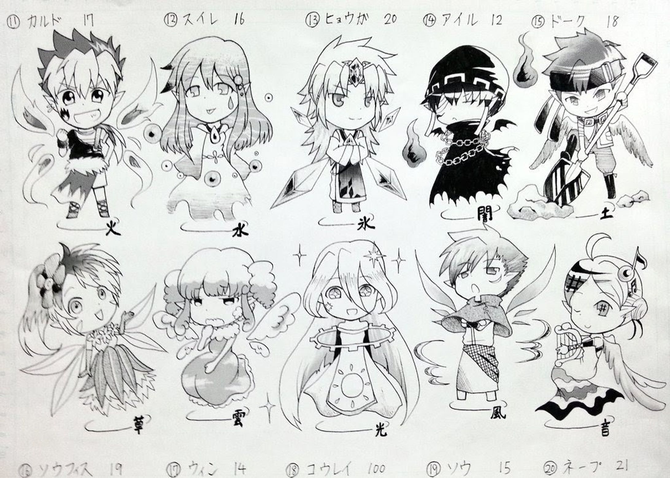 得意分野のミニキャライラスト-1