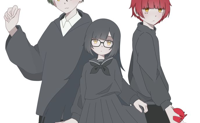 ヒトの不幸は罪の味NPC  膝上立ち絵3点