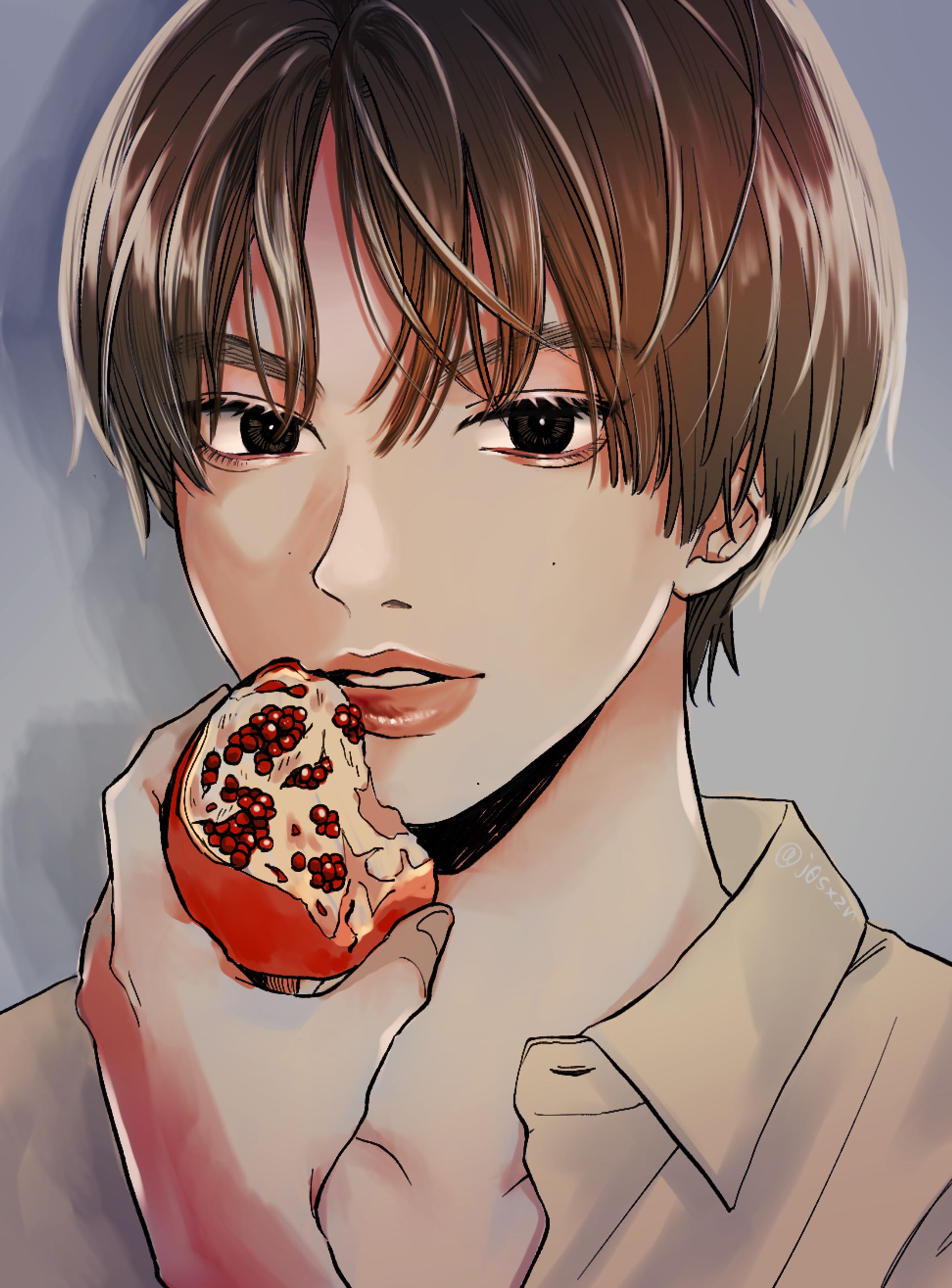 リアル寄り比率イラスト作例(モデル:なにわ男子　藤原丈一郎様)-1
