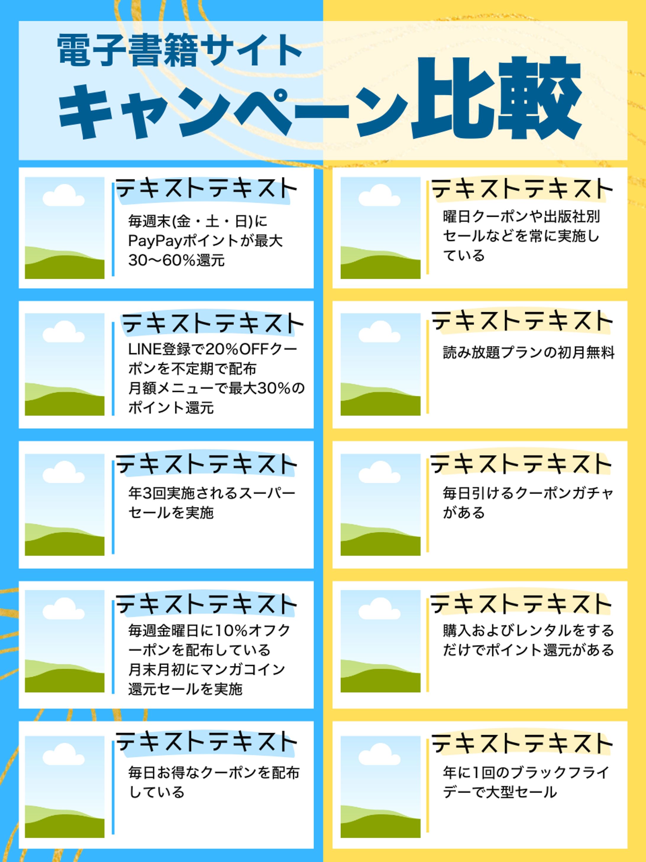 【SNS・ブログ】比較テンプレート-1