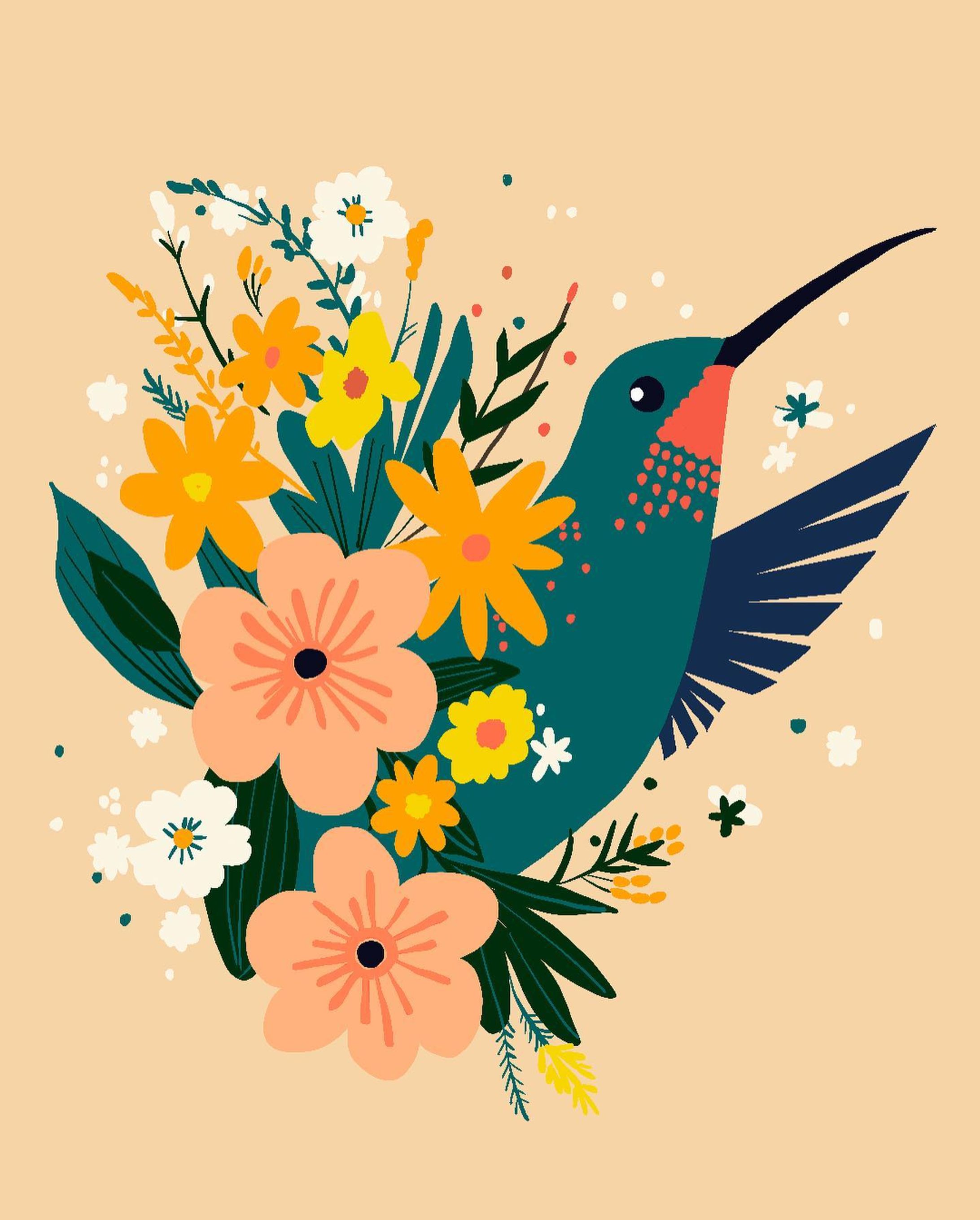 他の投稿はこちら
▷ @keiko_illust

┈┈┈┈┈┈┈┈┈┈

▷ハチドリ

ハチドリのホバリング(停滞飛行)を見てからというもの
必死に真似しようと奮闘する息子。
もちろん完全再現は難しいのですが
縄跳びの二重跳び並みにタオルをグルグル回す姿が
見ていて可愛らしいです。

それにしてもハチドリ、
あんなに小さな体なのに
凄まじく力強い羽ばたきですよね。

キューバに生息するハチドリは世界最小の
全長6センチ！体重２キロ！
しかないのにホバリングできちゃうんです。

生きものって奥深いです。

┈┈┈┈┈┈┈┈┈┈

今日の投稿が気に入っていただきましたら
❤️で教えてくれると嬉しいです！

┈┈┈┈┈┈┈┈┈┈

このアカウントでは

生きものや、草花をテーマに
イラストを発信しています！

【 作成メニュー 】
□ 挿絵風イラスト
□ Instagram投稿用イラスト

…などのオリジナルイラスト作成承ります✨

┈┈┈┈┈┈┈┈┈┈

ご依頼/お問合せはDM( @keiko_illust )にて
受付中です⭐︎
『無料相談』と送ってください🌼

┈┈┈┈┈┈┈┈┈┈

⁡#procreatedrawing 
#procreate 
#illustration 
#illustrator
#artwork 
#イラストレーター
#花束
#ハチドリ 
#hummingbirdart 
#animalillustration
#flowerillustration
#デザイン
#graphics
#手描きイラスト
#シンプルデザイン
#シンプルイラスト
#children_illustration 
#picture 
#picturebook 
#drawing-1