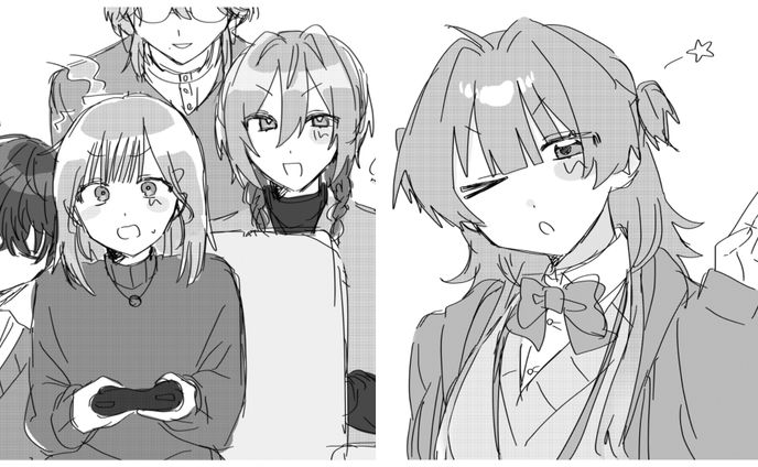 トーンラフ画、簡易デフォ