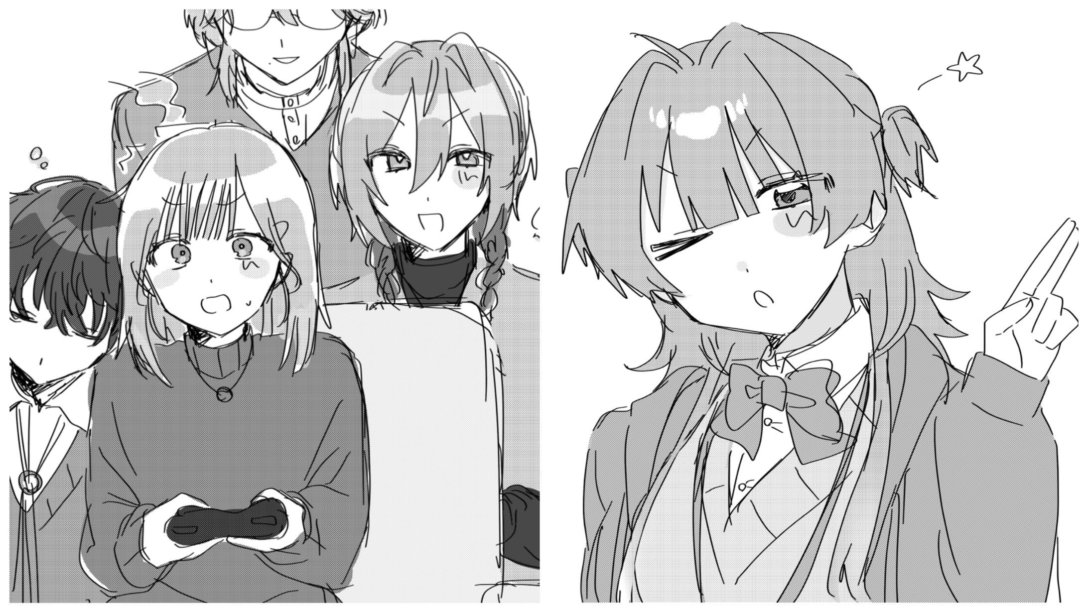 トーンラフ画、簡易デフォ-1