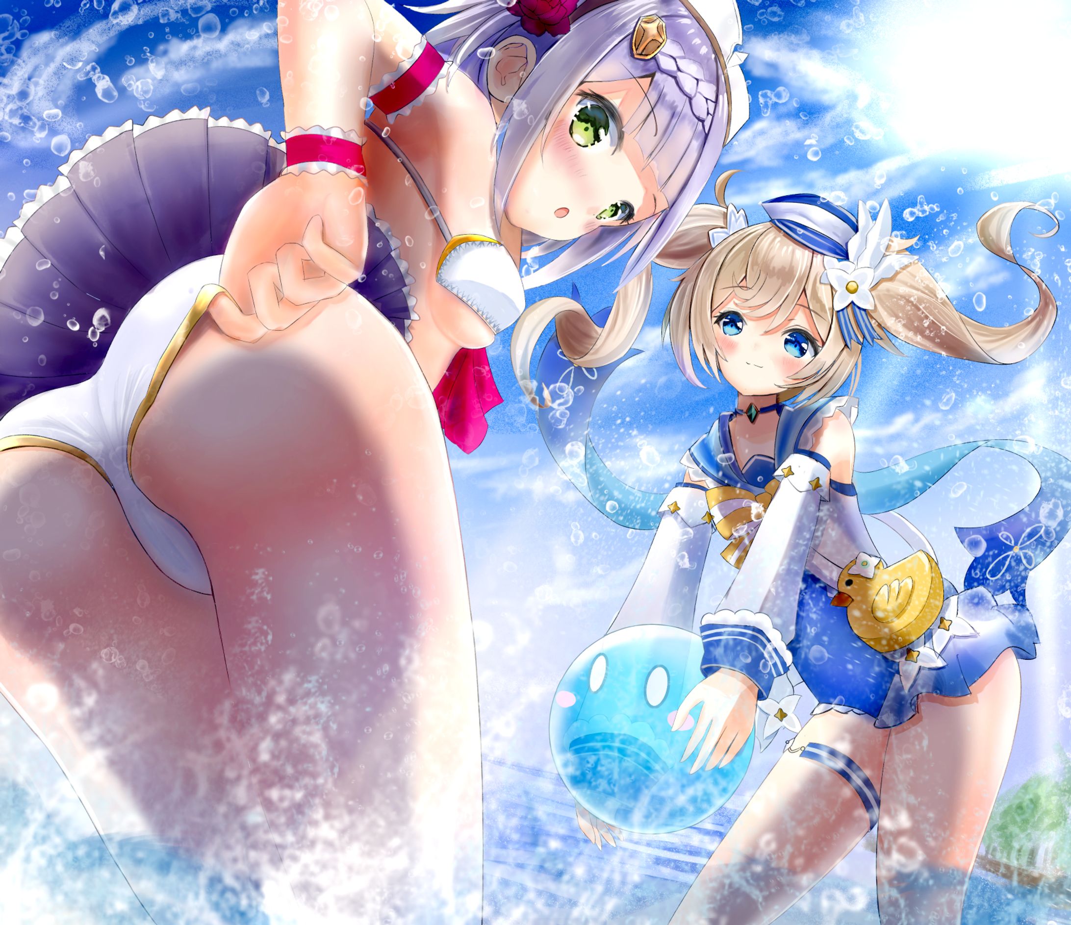 ノエル&バーバラ　水着スチル-1
