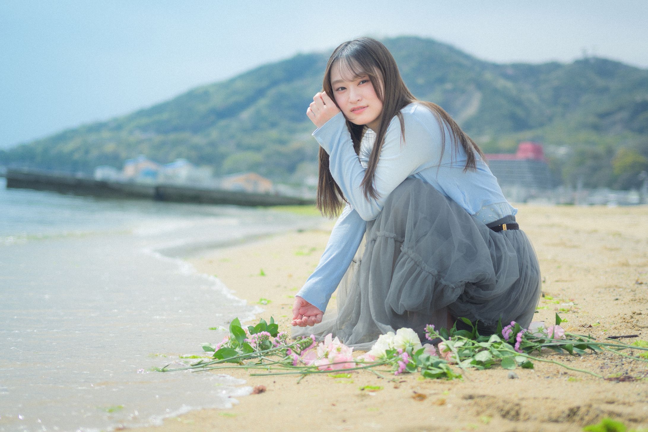 ポートレート撮影-花の海-1
