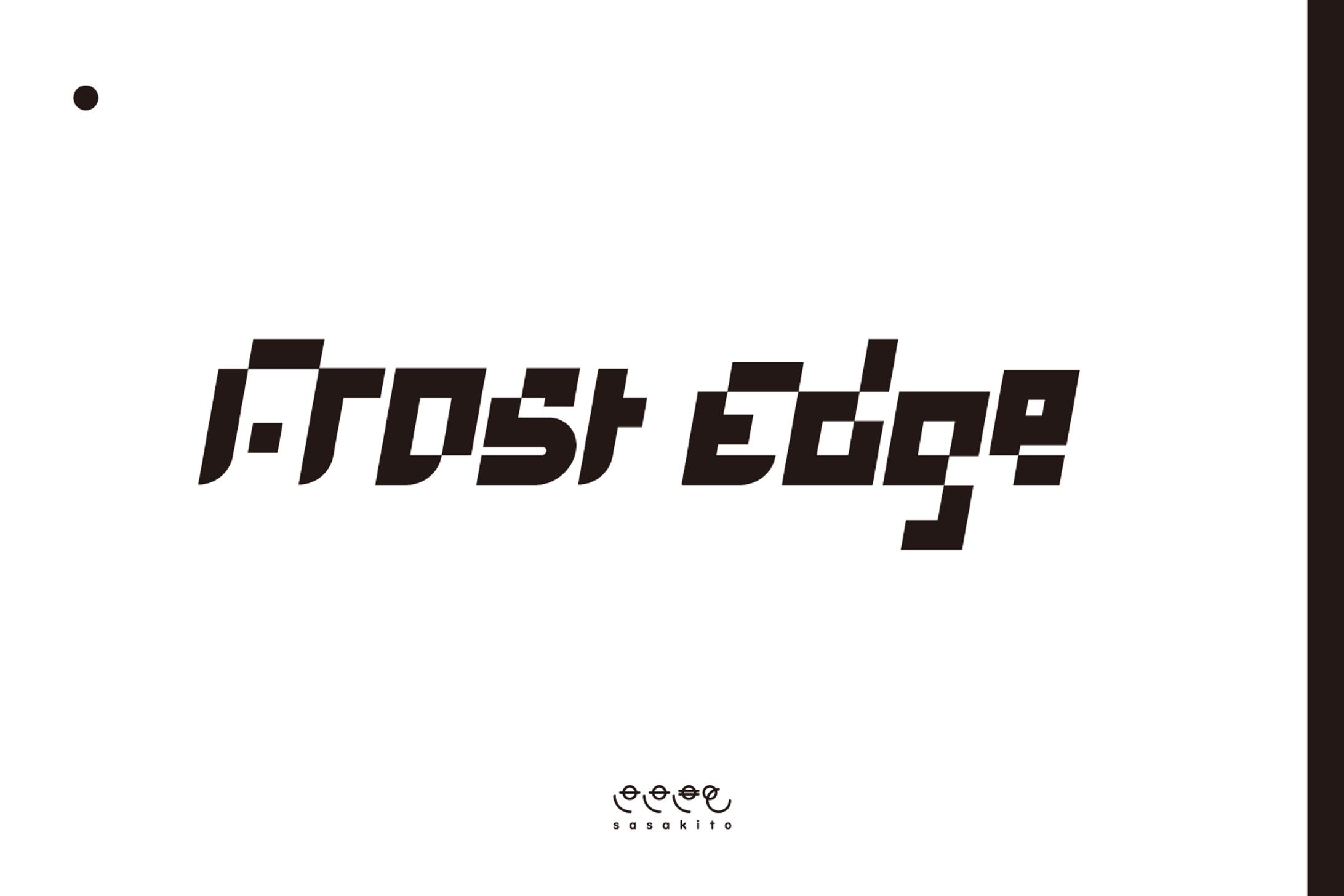 【ロゴタイプ】Frost Edge Series-1