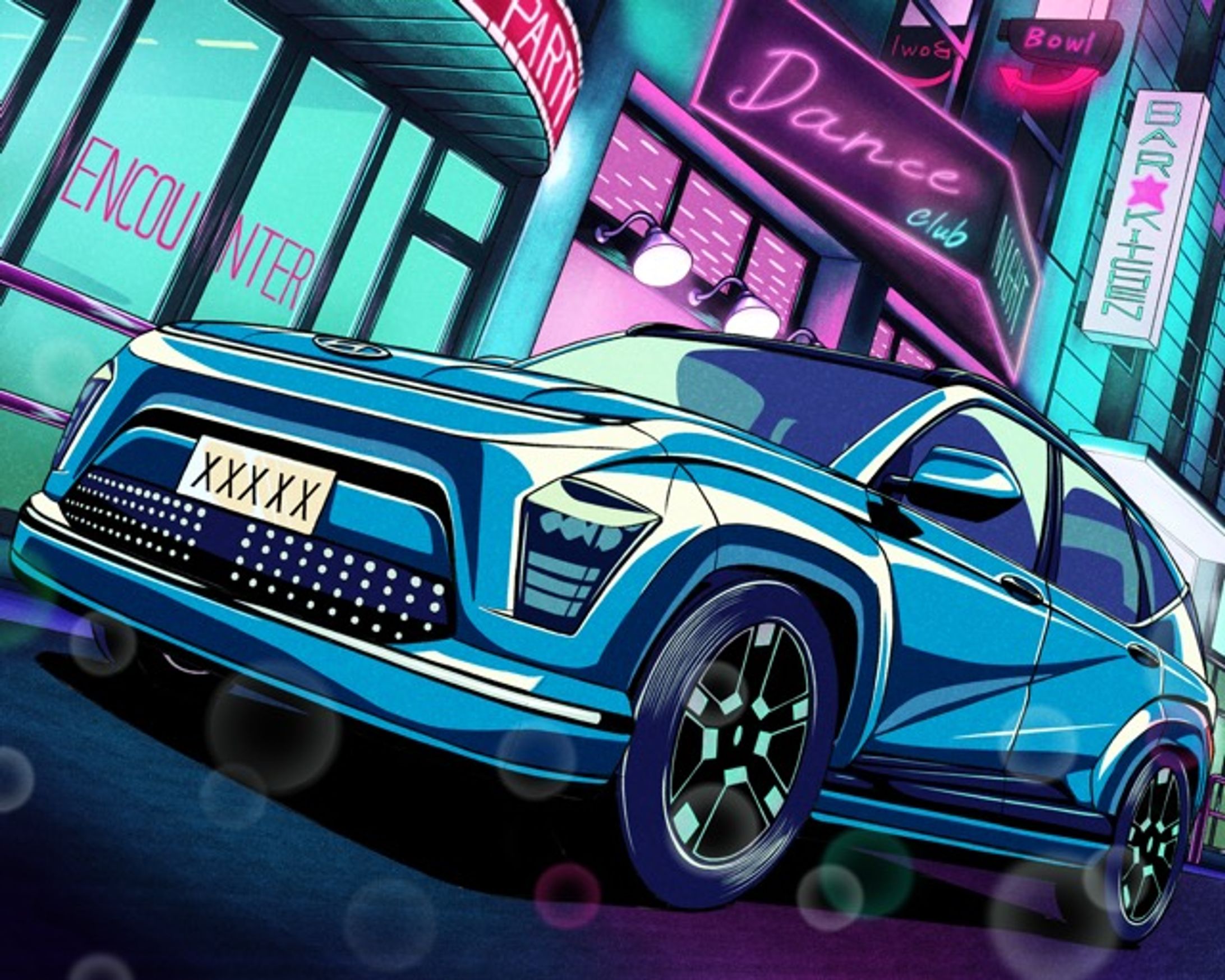 サイバーパンクやシックなテイストのイラスト-1