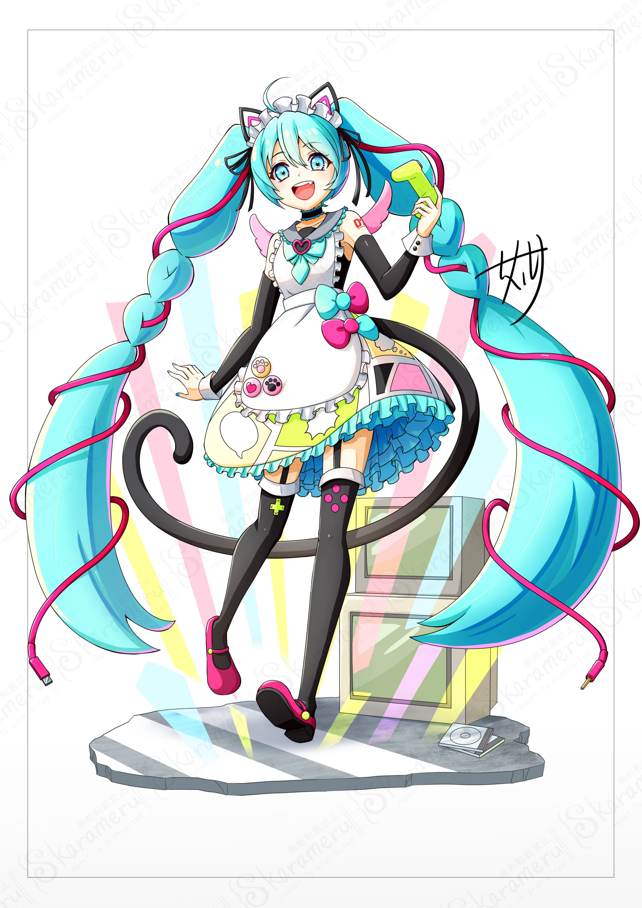 初音ミク×グッスマ イラストコンテスト　3rd  ウォーターマーク付き-1