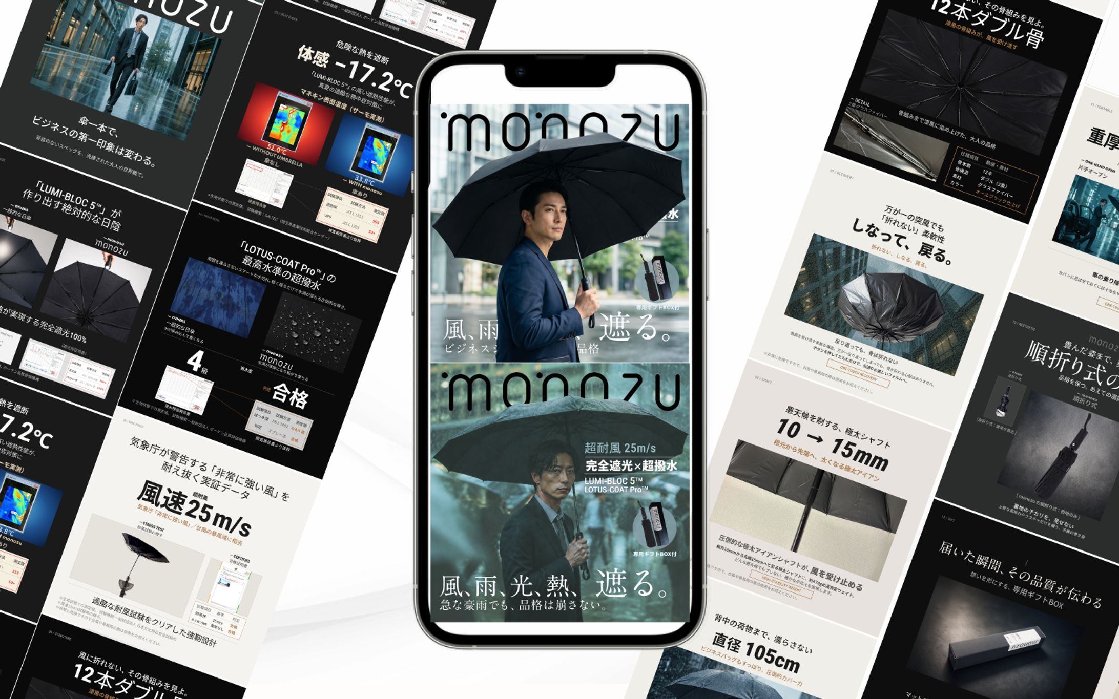 LP | 楽天ECショップ　メンズ耐風傘 【ショップ内上位１０位以内にランクイン】-1