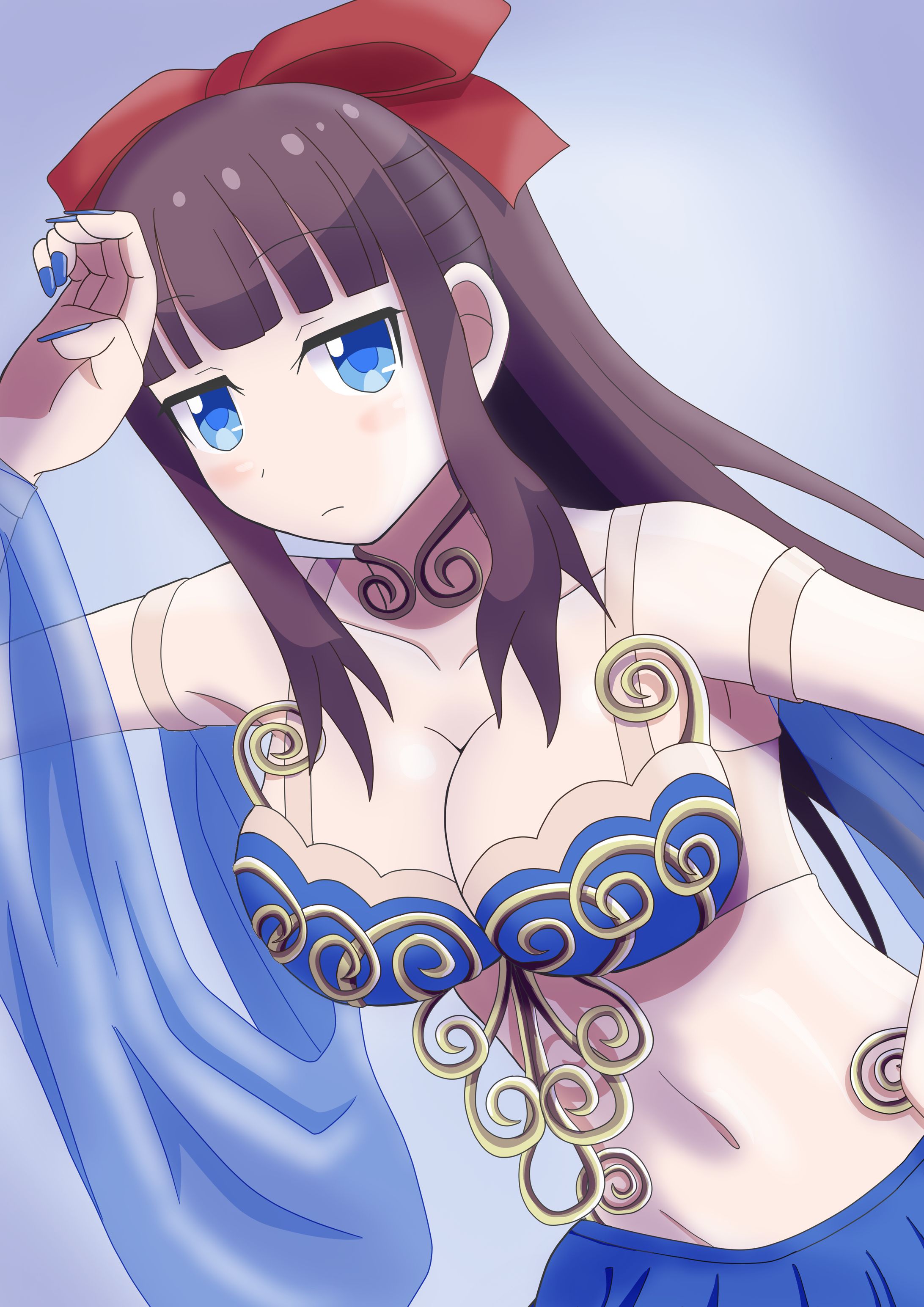 リクエストイラスト（ベリーダンスの衣装を着た滝本ひふみ）-1