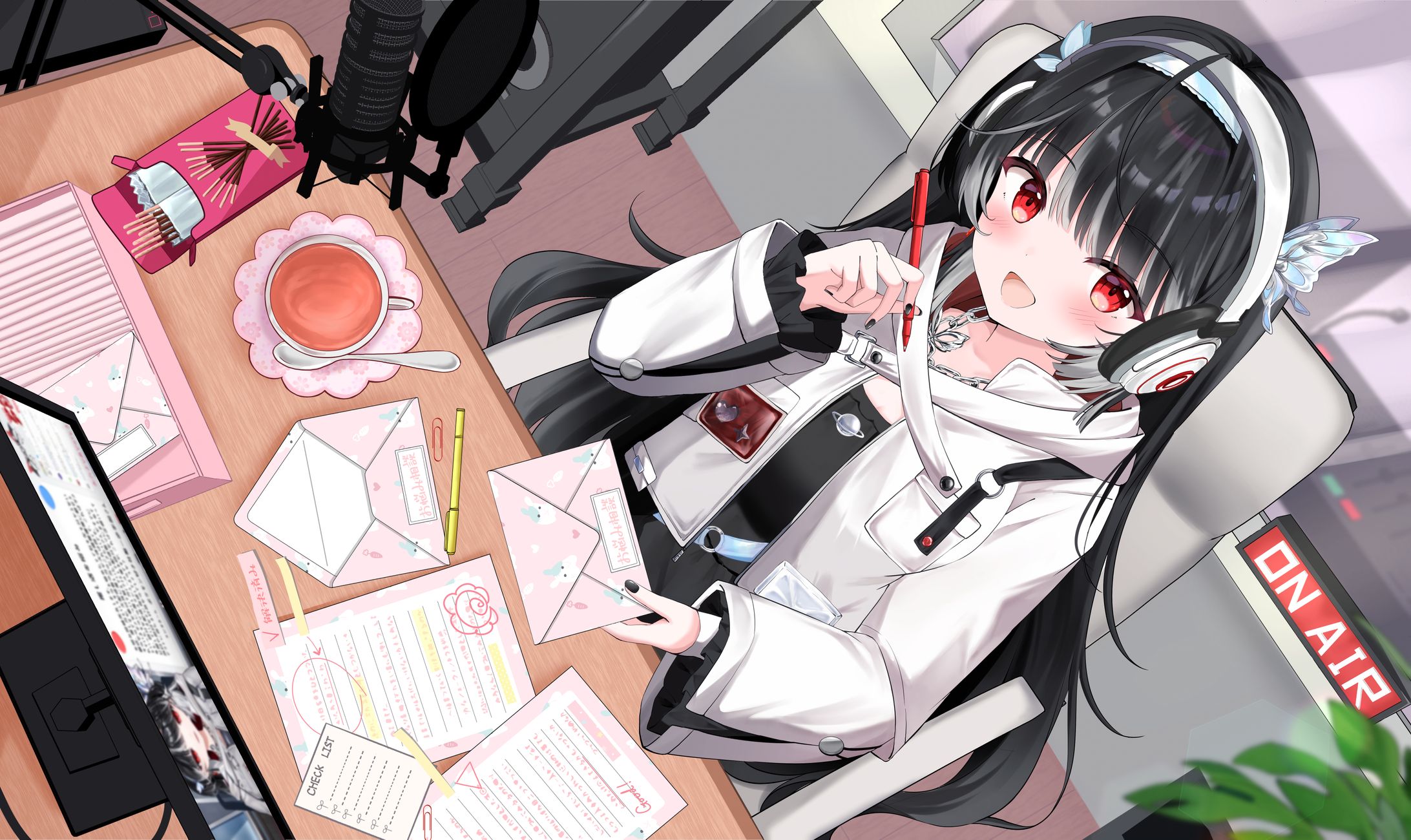 配信活動イラスト/影沼あげは-1