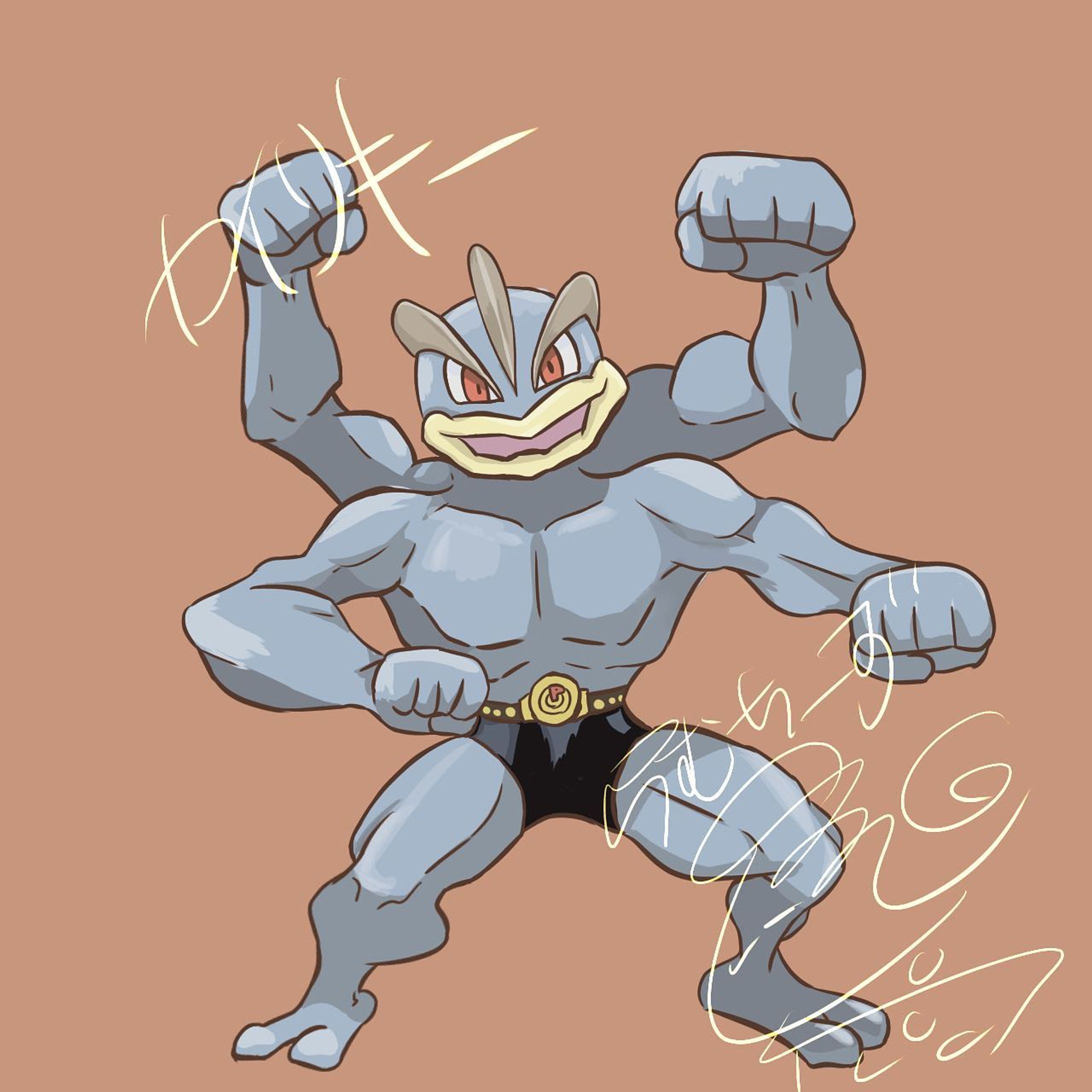 ②企画イラスト

カイリキー
#ポケモン 
#potofu-1