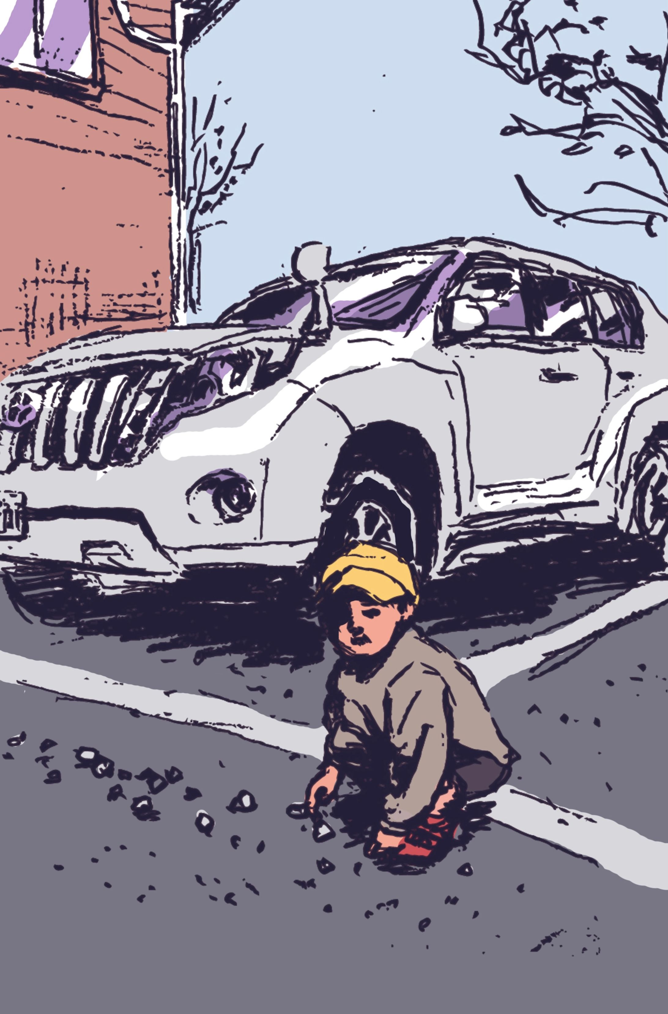 車とこども-1