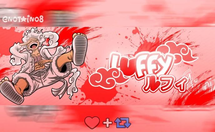 "Monkey D. Luffy" From One Piece ! 👒

( White Version )

Likes & Retweets Are Appreciated ! 🤍

tags :#GFX #anime #animeheader #FYP #notain08