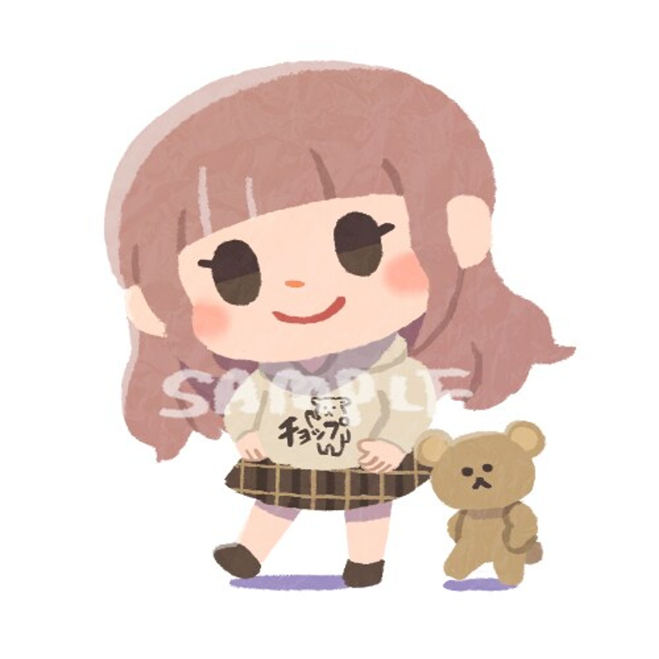 SDキャラの全身イラスト-1