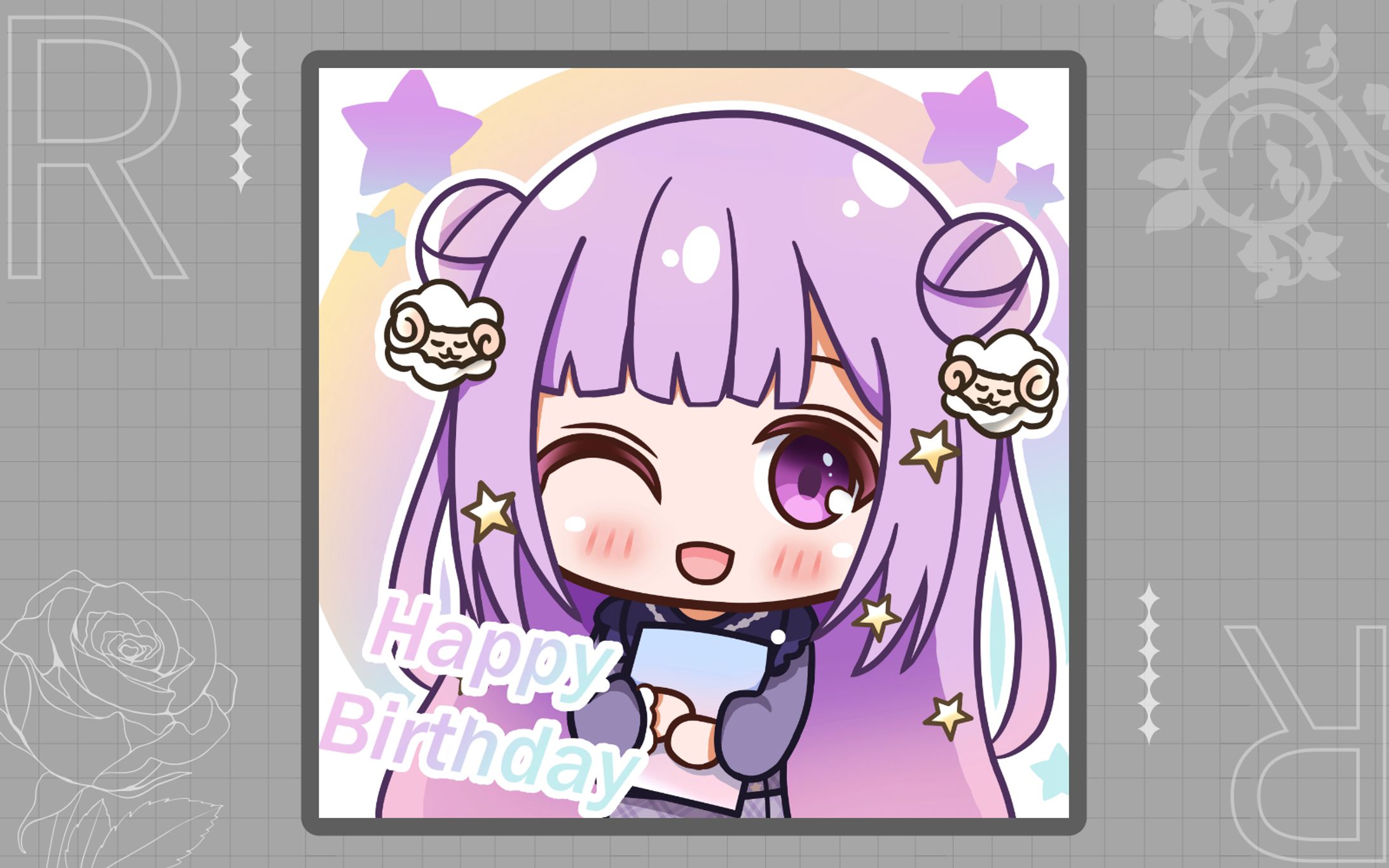 リスナー様依頼　お誕生日企画イラスト-1