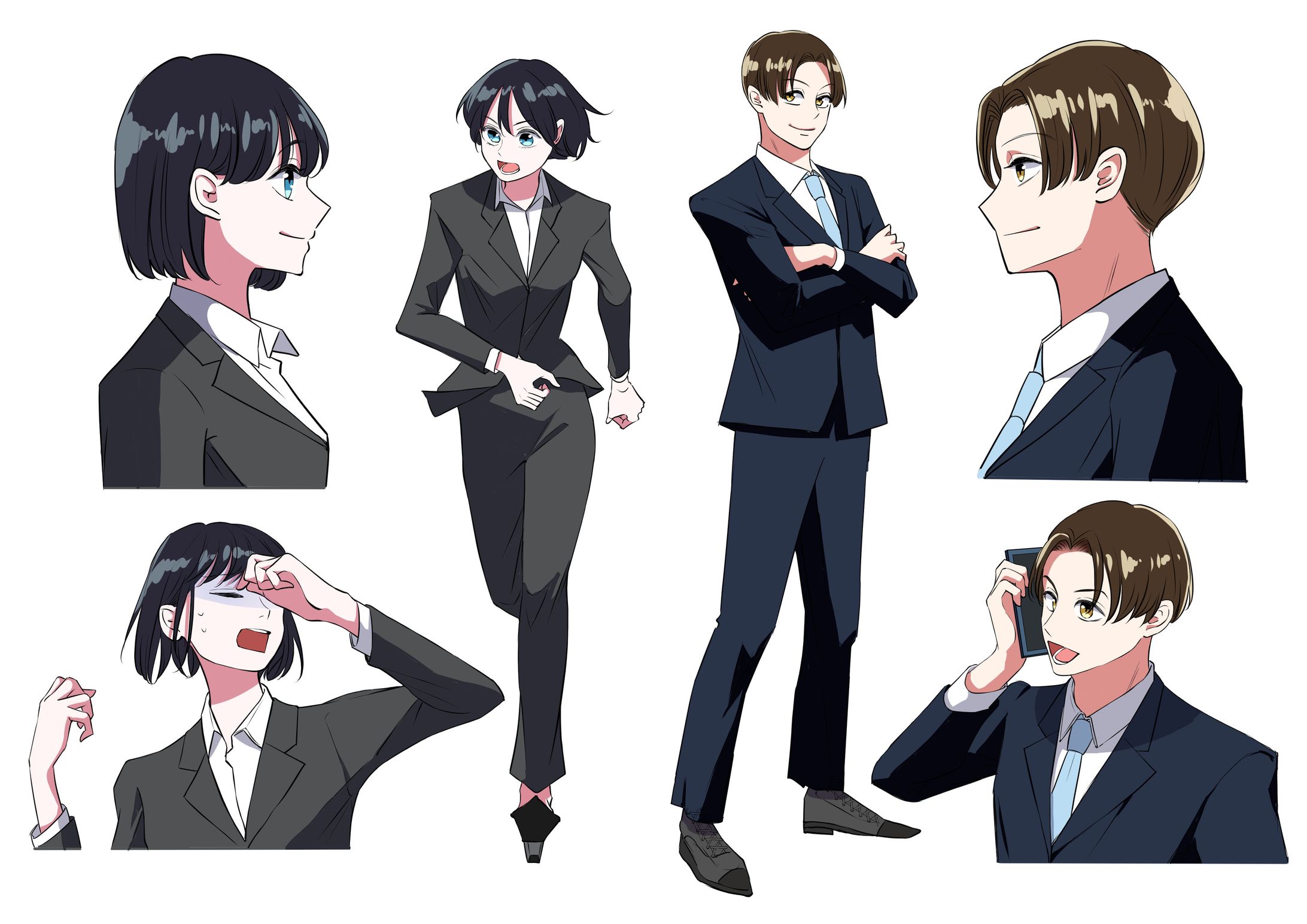 【サンプル】イラスト/会社員-1
