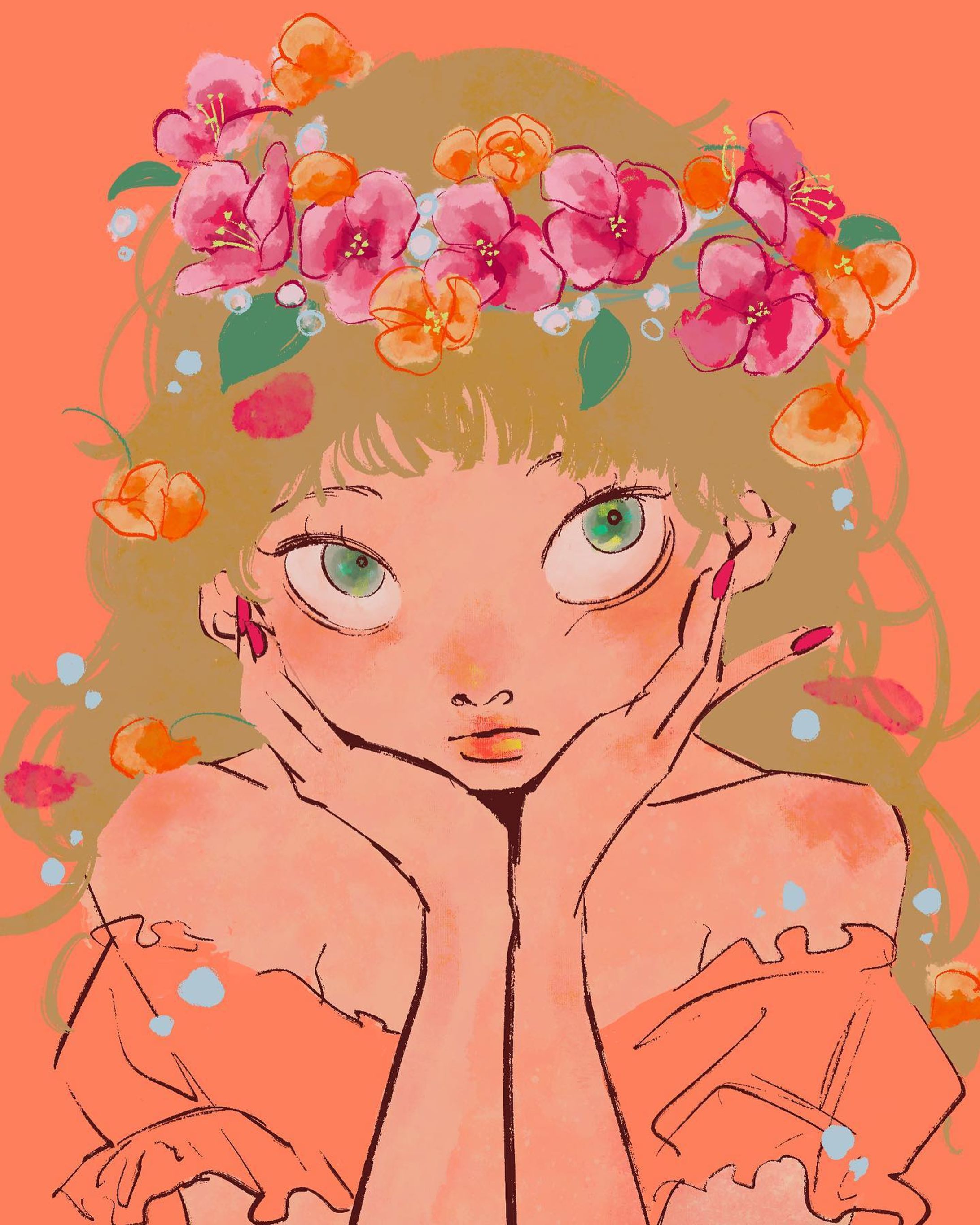 花冠&癖っ毛

#イラスト #fashion #イラストグラム#illustration#drawing#art#illust#procreate#spring-1