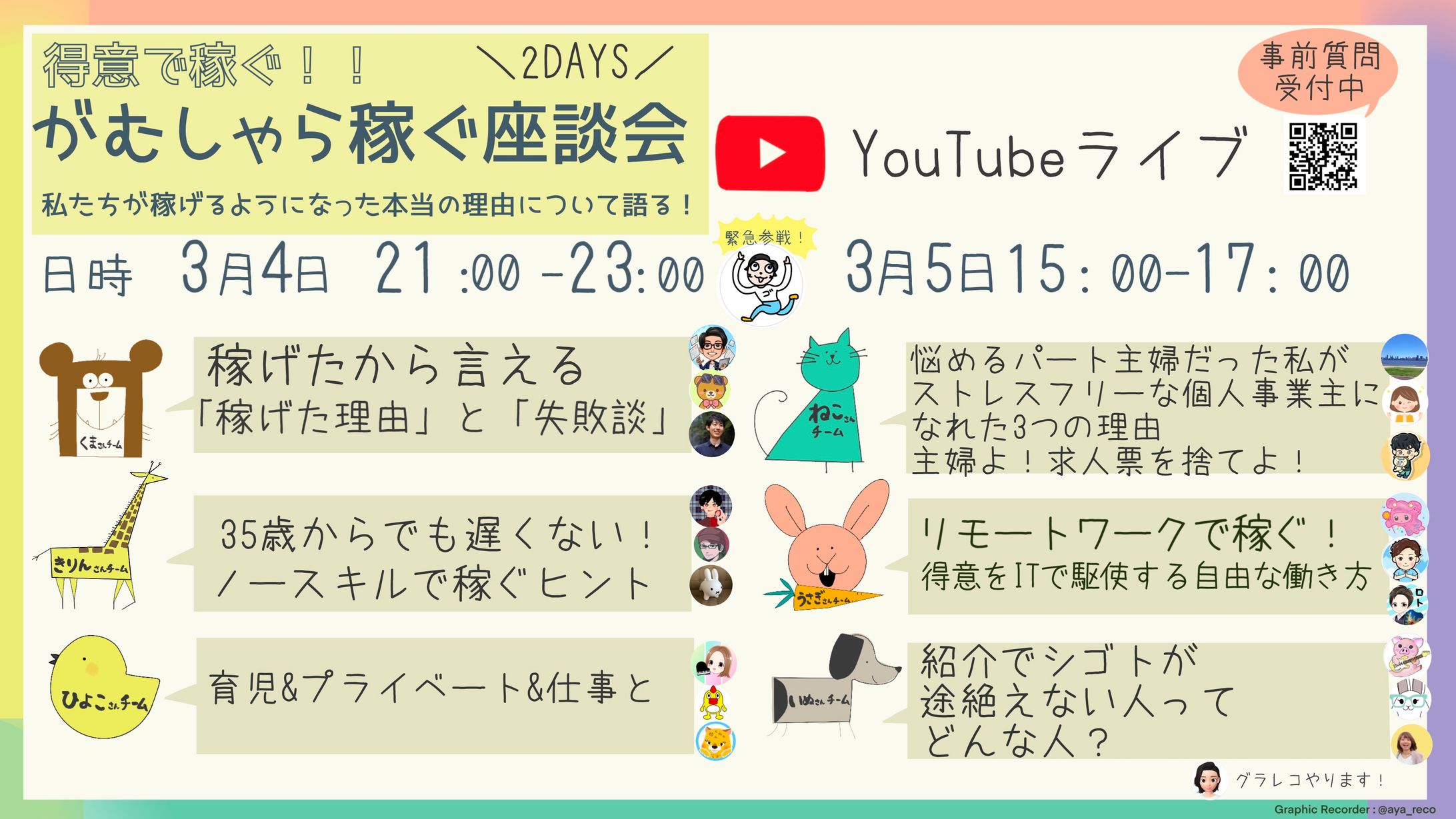 ＼得意で稼ぐ／ がむしゃら稼ぐ座談会-1