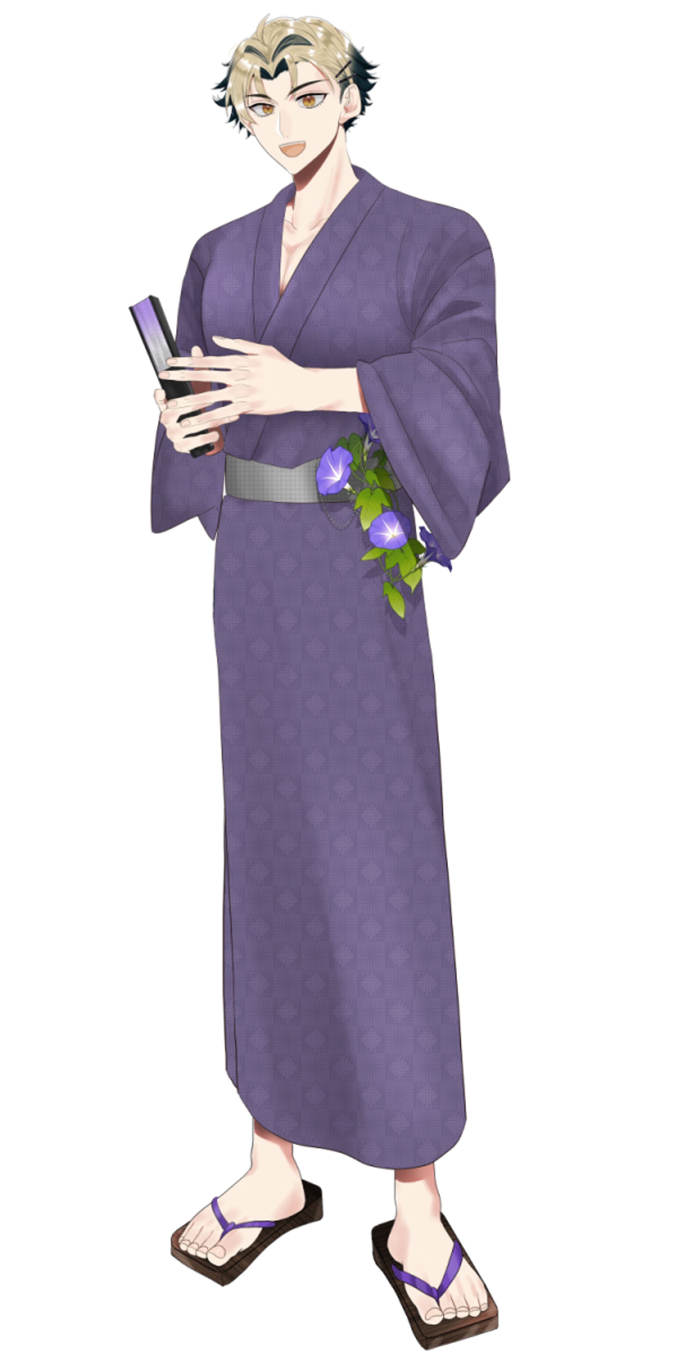Vライバー　ルーフフール様　浴衣衣装立ち絵-1