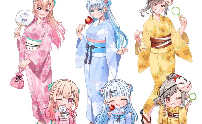 公式グッズ等身＆SDイラスト