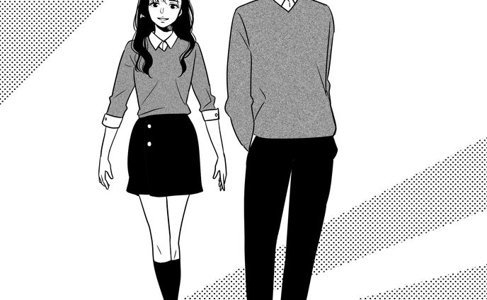 立ち絵など、白黒