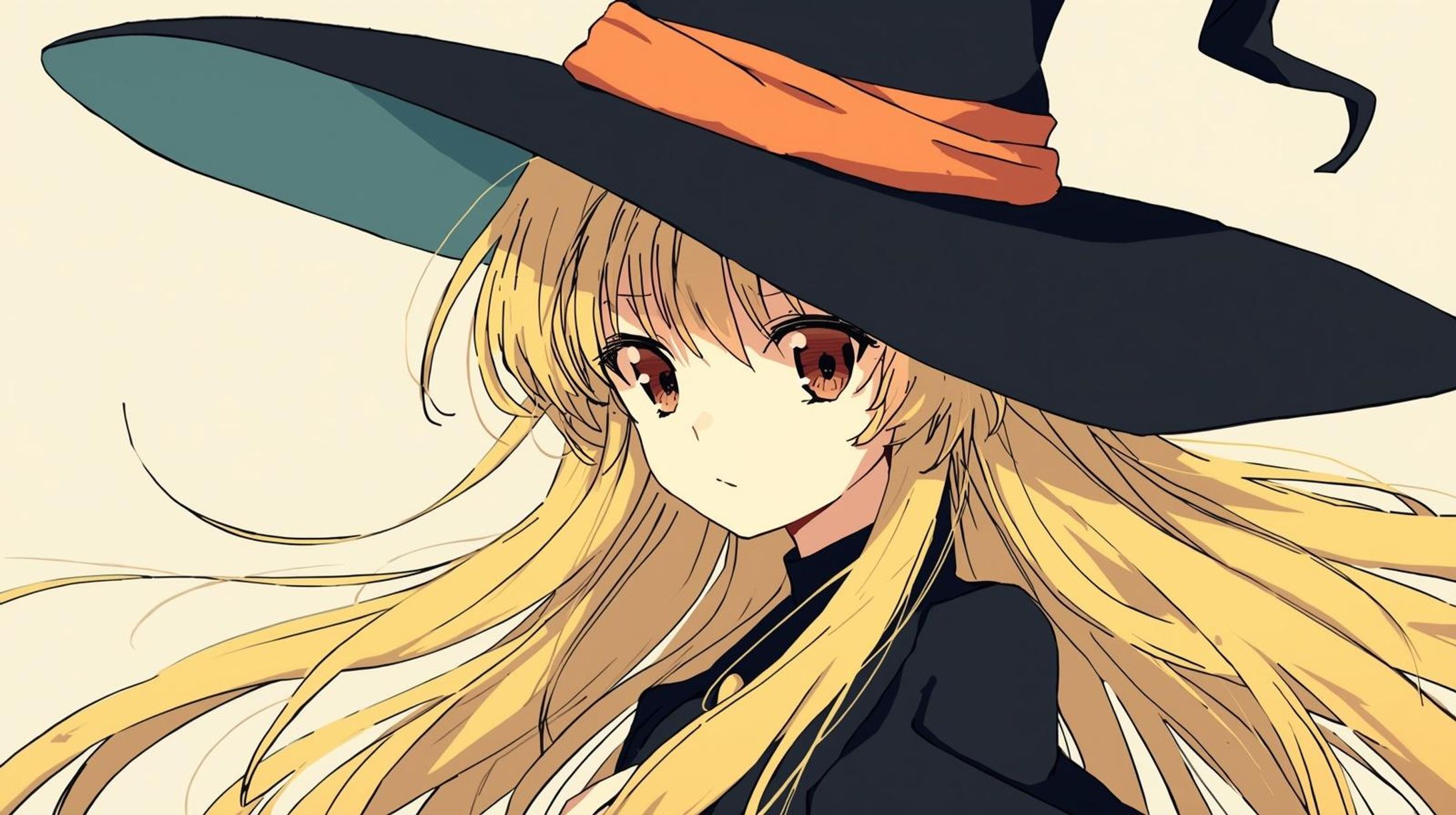 黄色髪の魔法少女（東方から霧雨魔理沙さん風）-1
