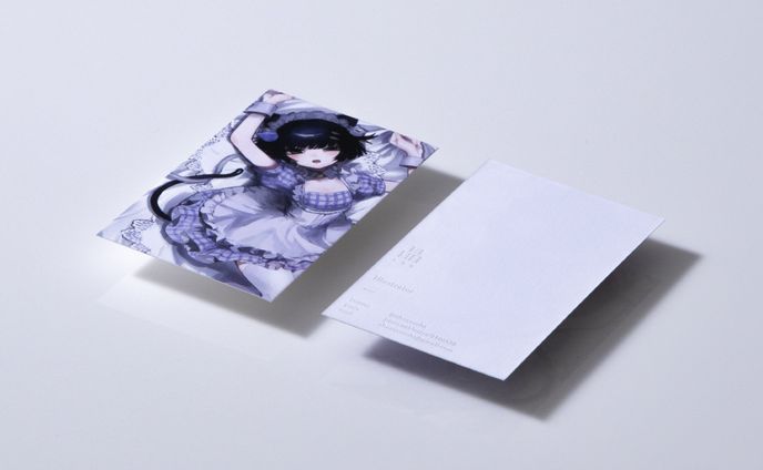 イラストレーター「晶様」様の名刺デザイン