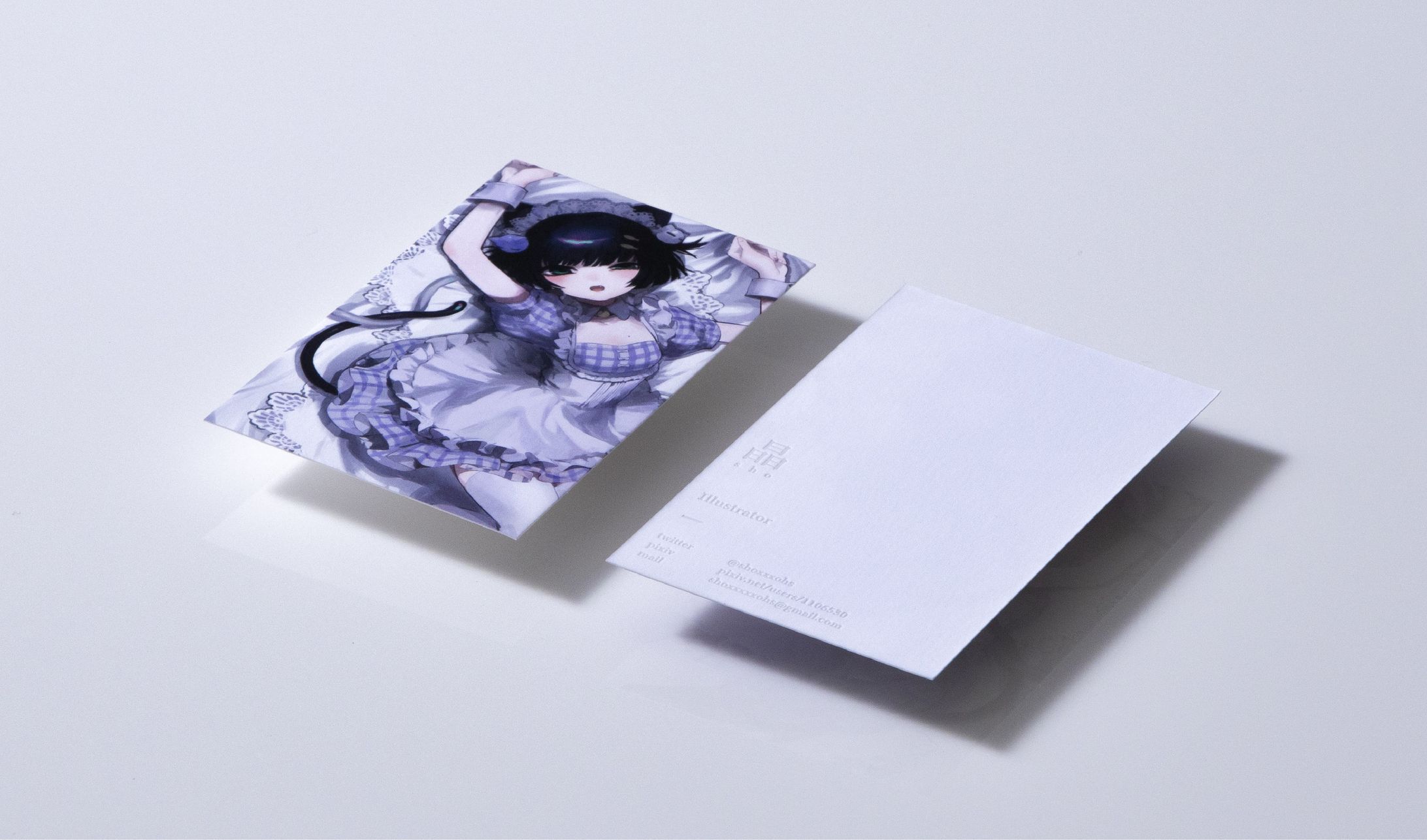 イラストレーター「晶様」様の名刺デザイン-1