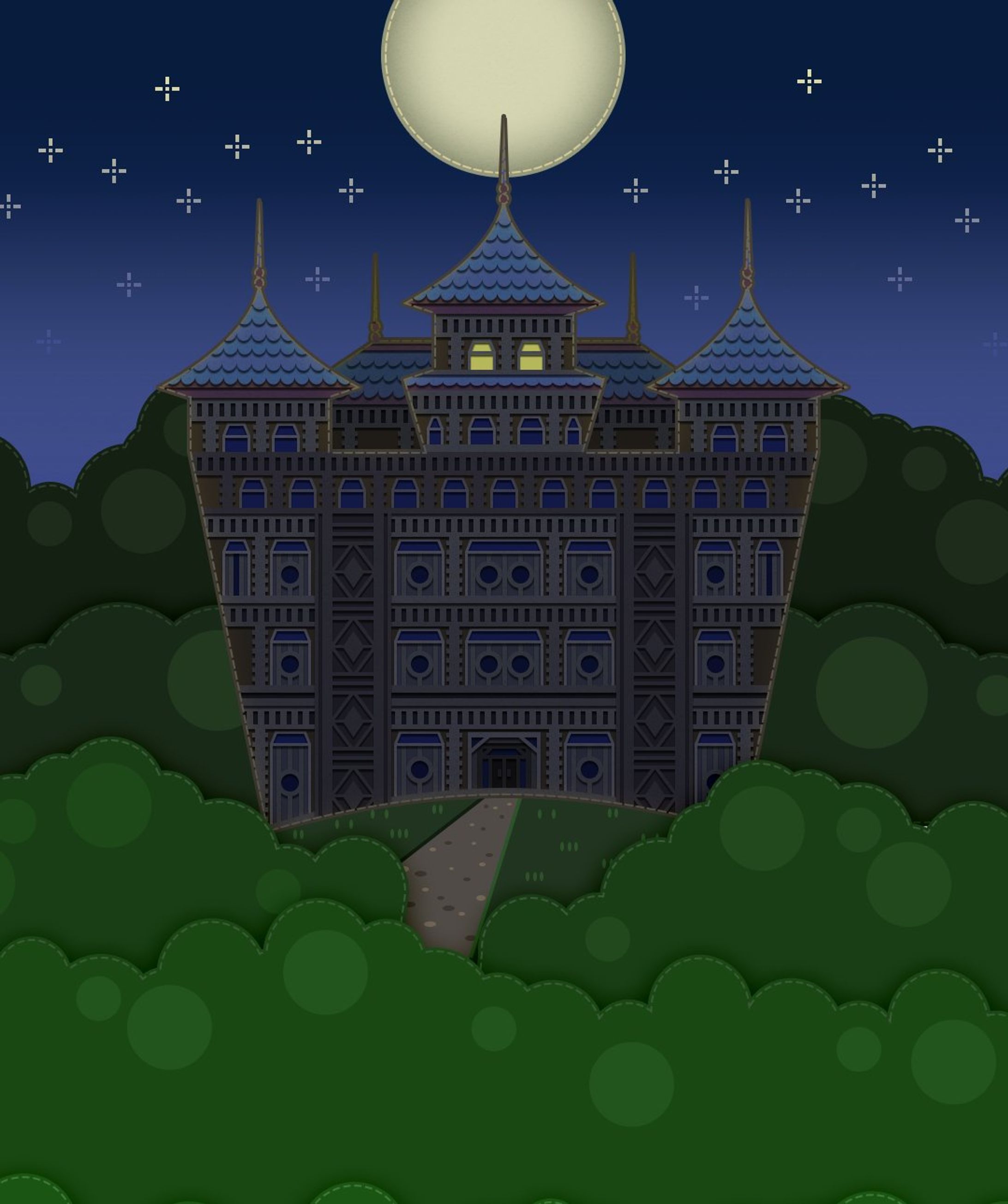 背景_森のお城-1