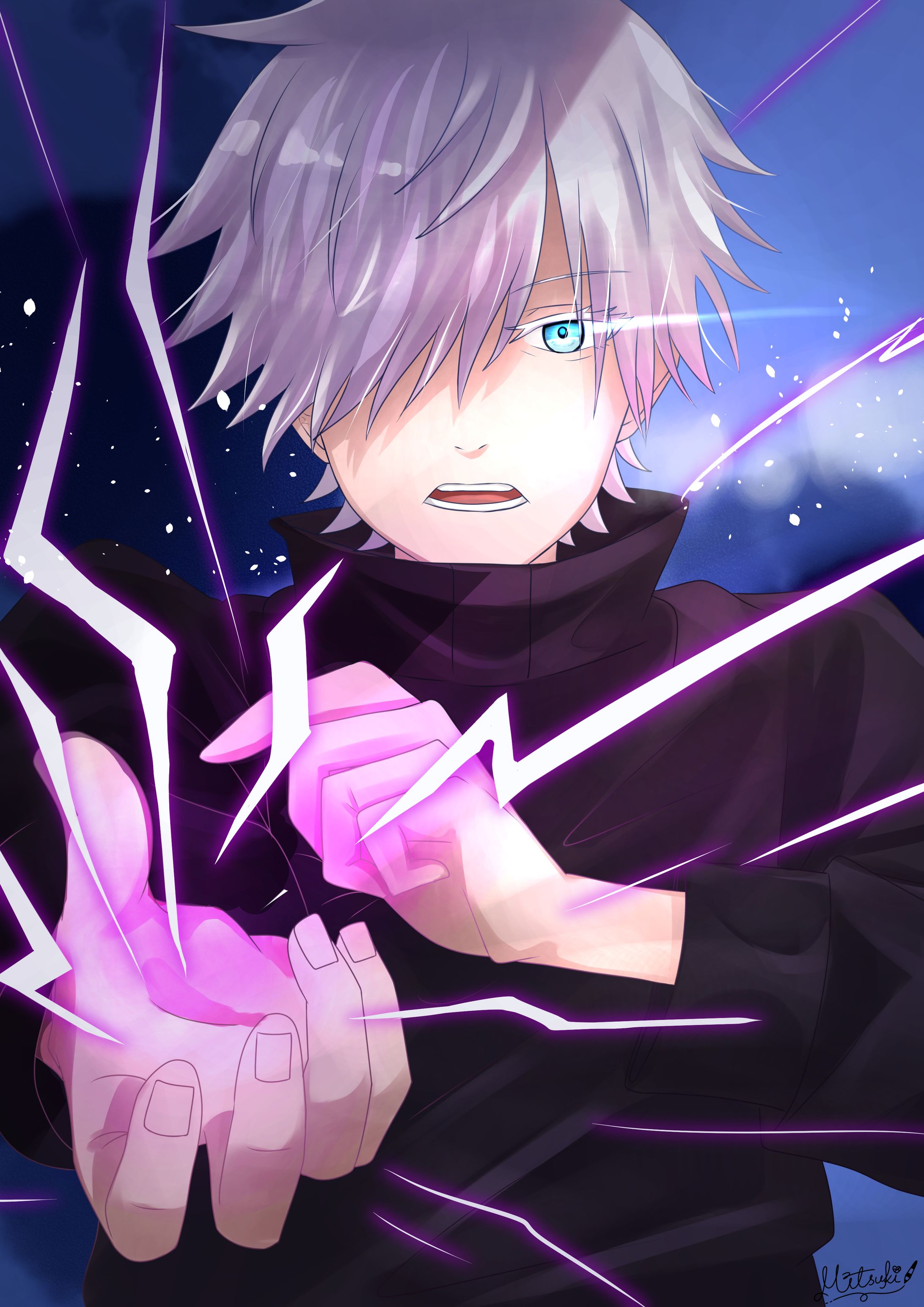 【一枚絵】呪術廻戦　五条悟　ファンアート-1