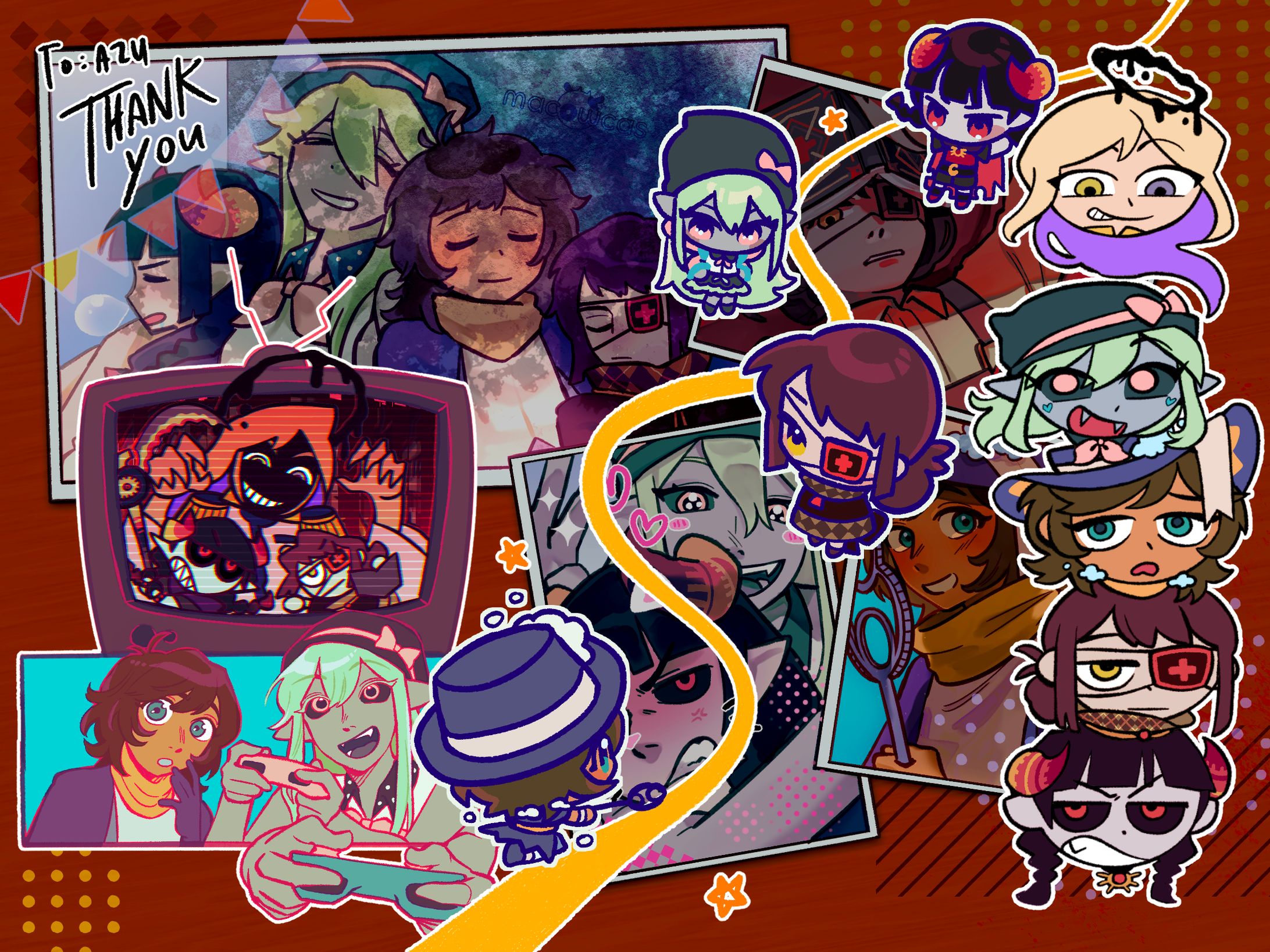 Azu's [Skeb Style] Character Page-1