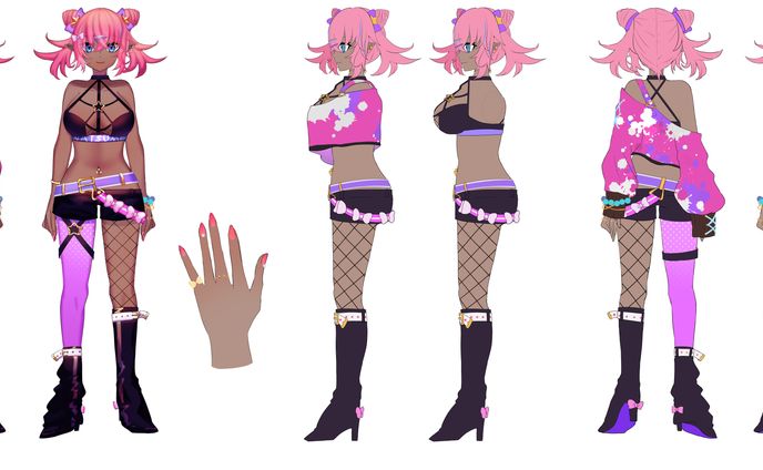 イラストレーター、live2dモデラー、二次創作・fa