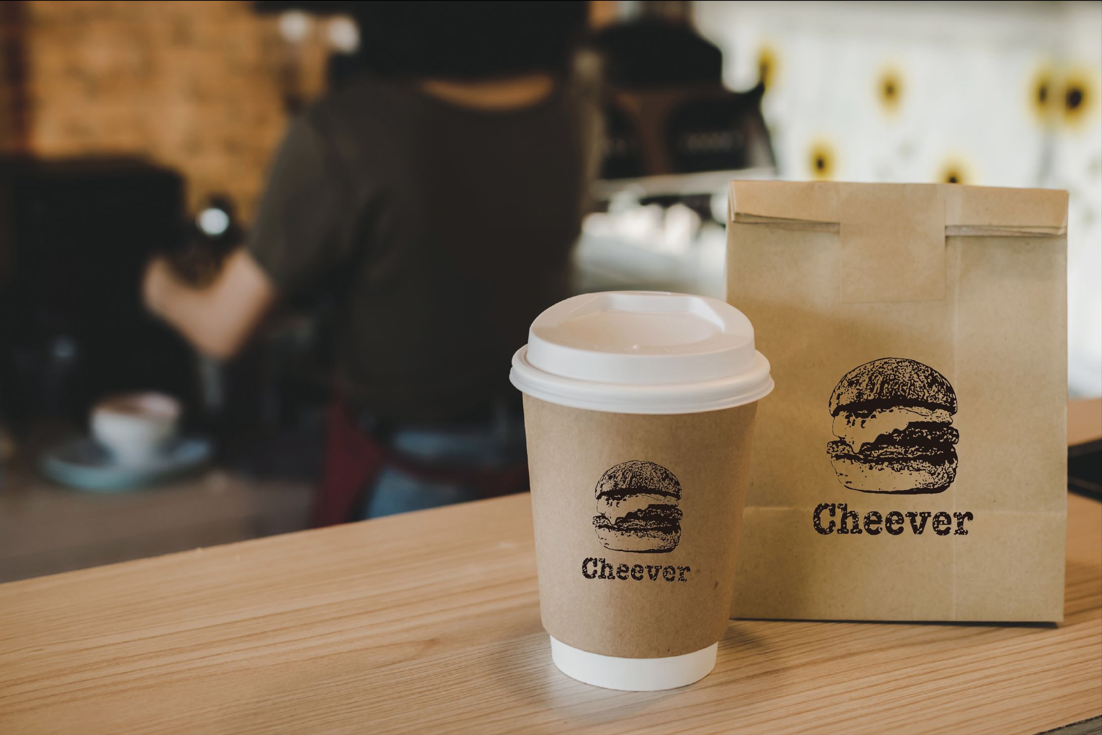 <実績>チーズバーガー_ロゴ・飲食店グッズ-1