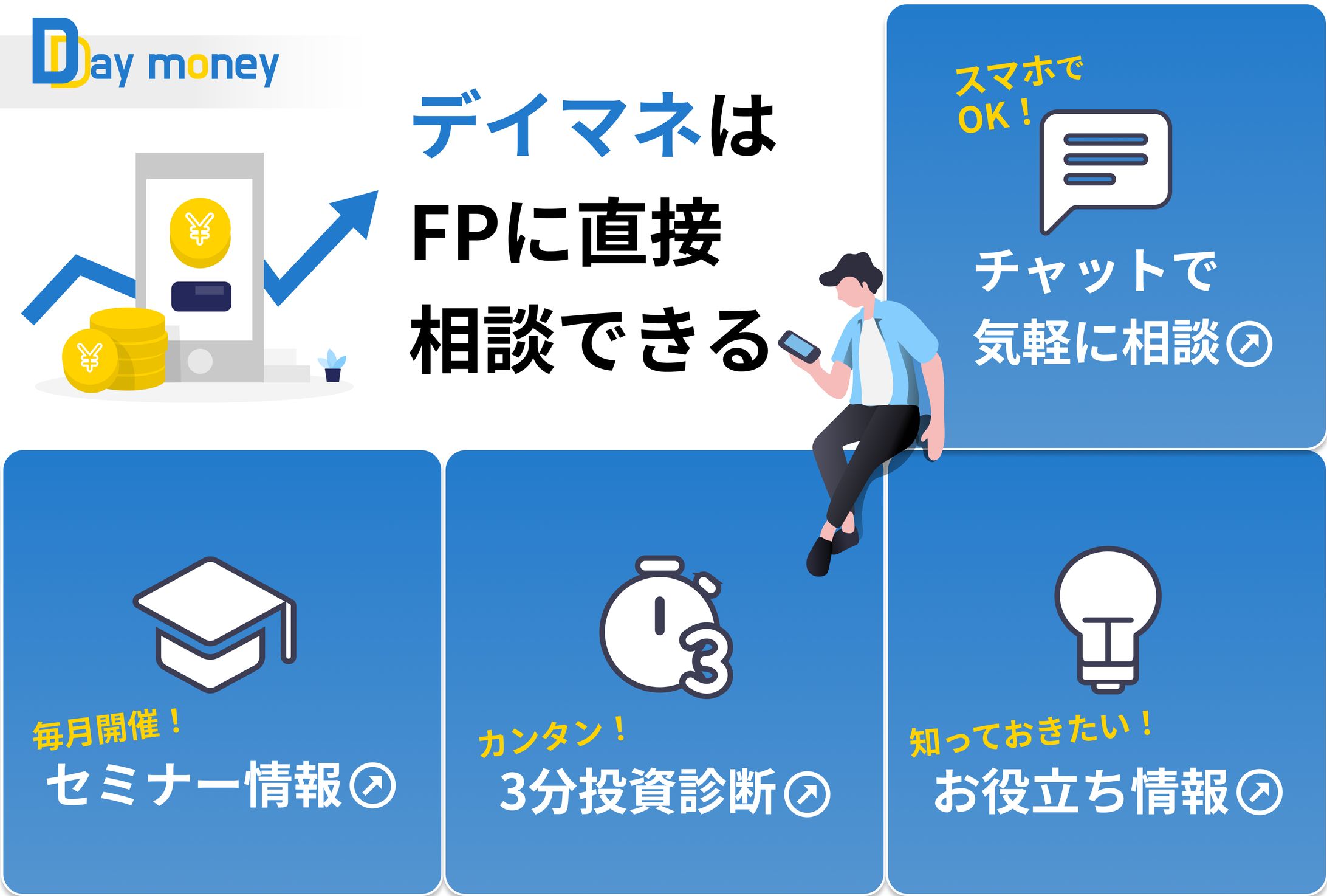 LINEリッチメニュー制作「資産運用相談サービス」-1