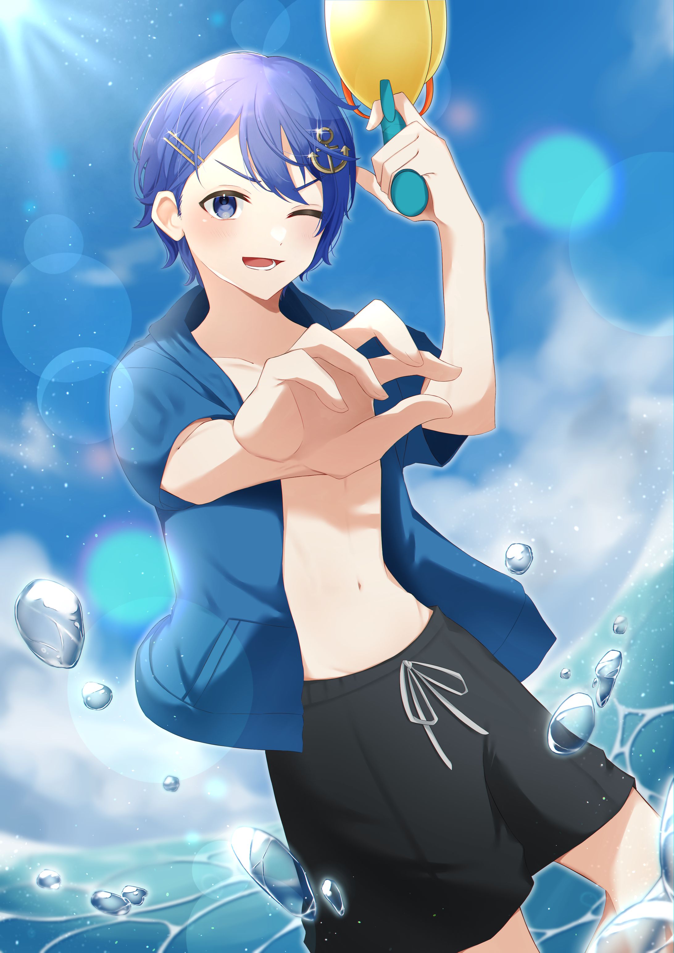 【イラスト】海咲 ゆう様 背景付き一枚絵-1