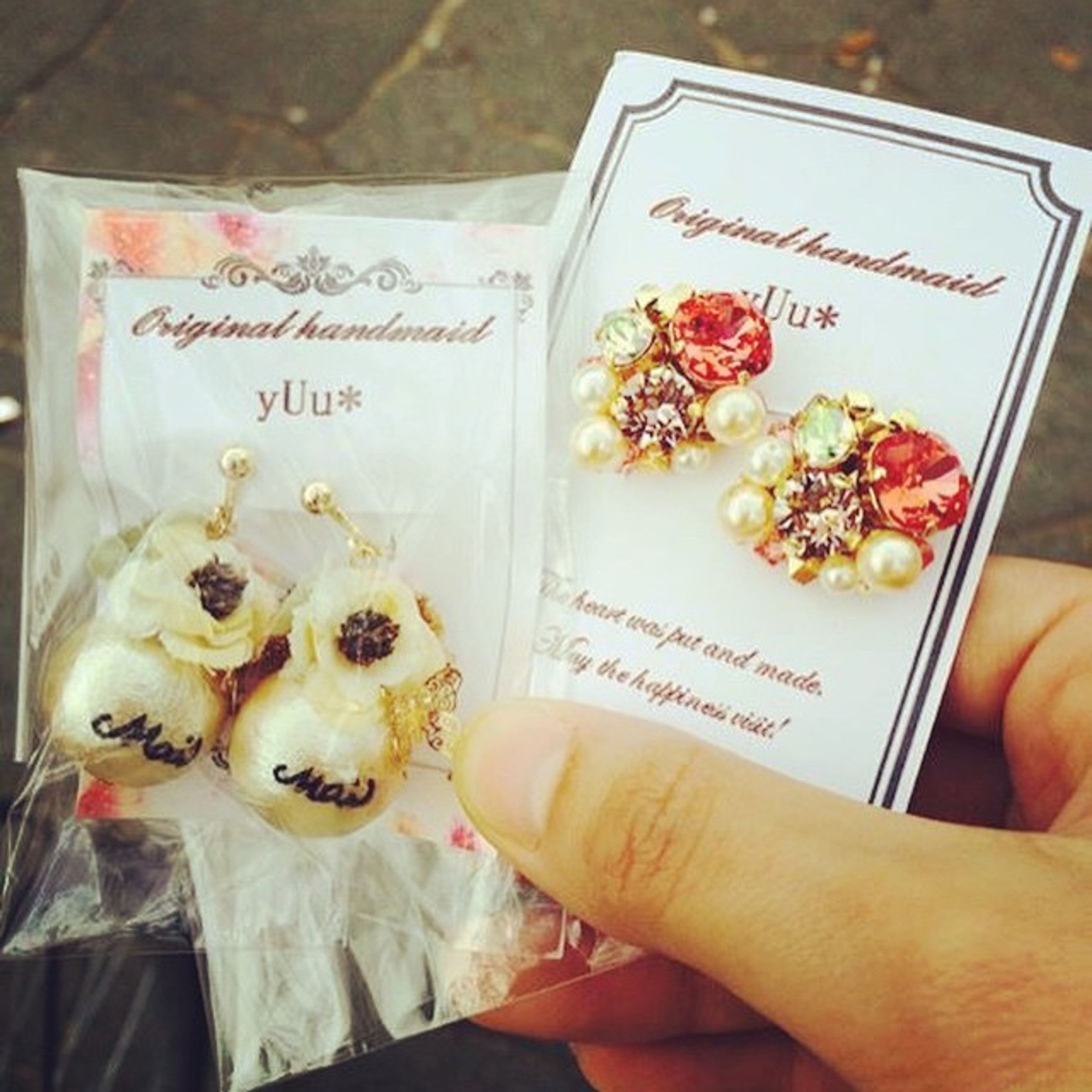 オーダー品
 #ハンドメイド #ハンドメイドアクセ
#handmadeaccessory #イヤリング #earring 
#オーダー品 #オーダー #オーダーお受け致します
#yUu*  #プレゼント #present #スワロ
#スワロフスキー #パール #pearl-1