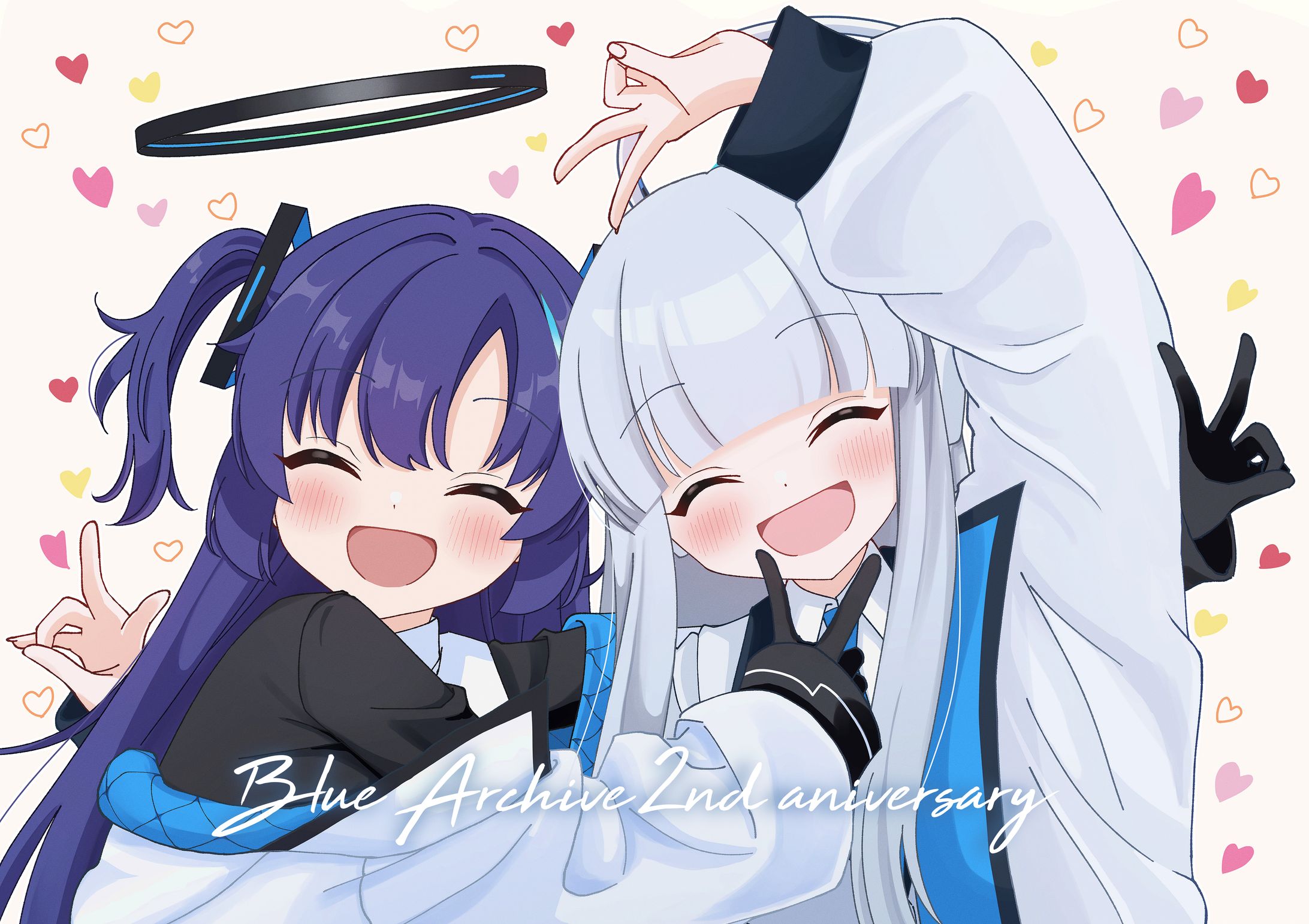 ブルーアーカイブ2周年おめでとう絵-1