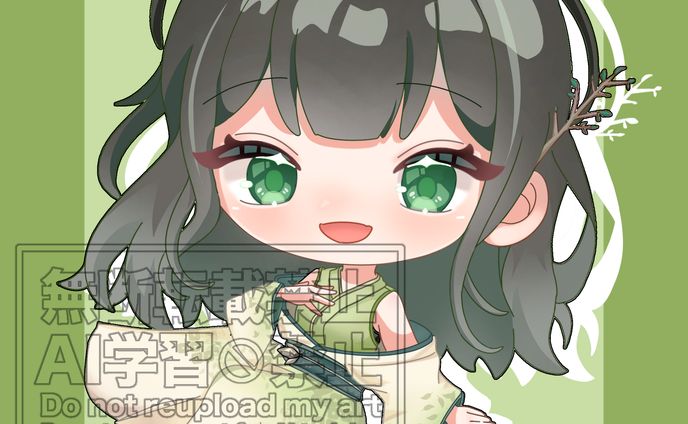 雨鈿うずめ様/SDイラスト/表情差分あり