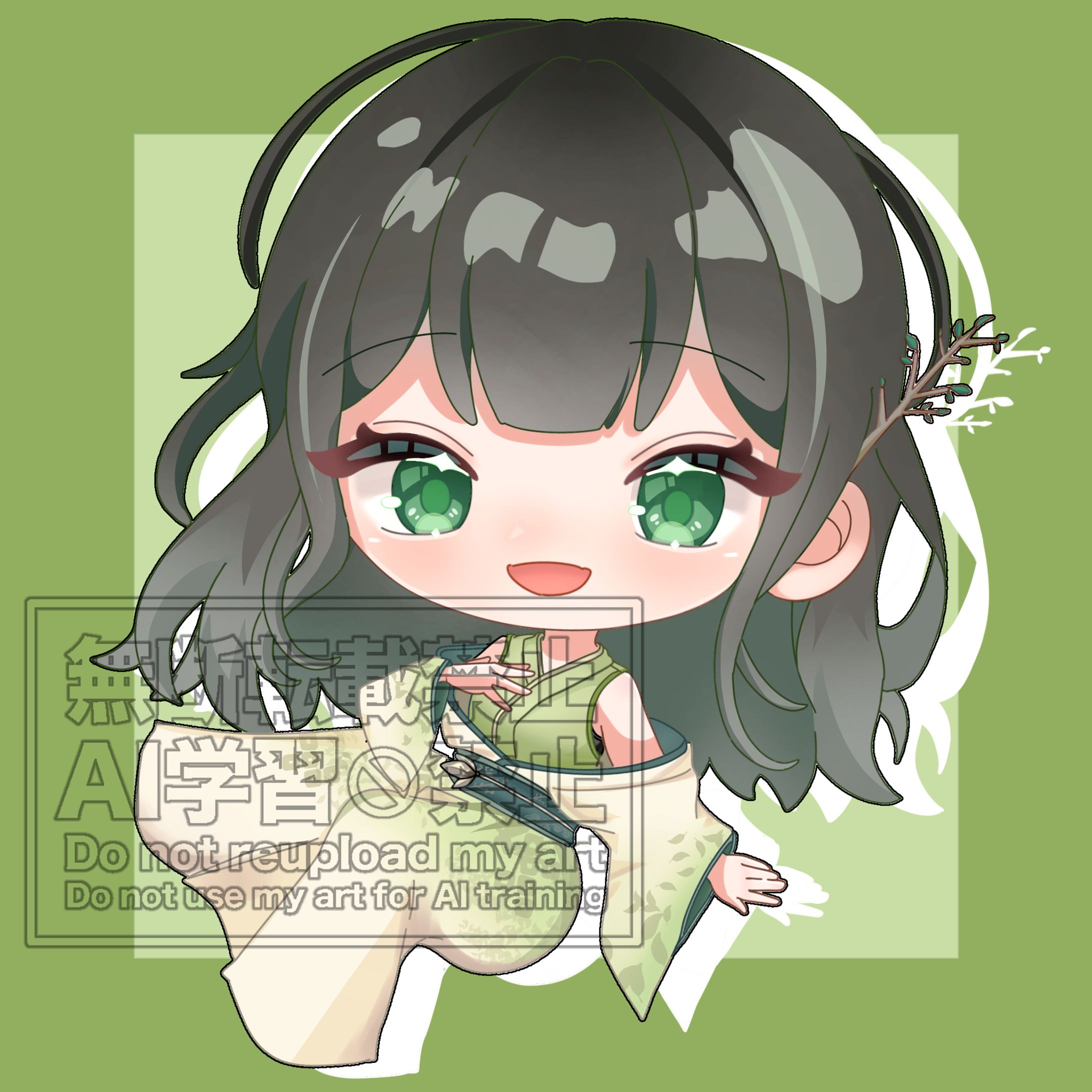 雨鈿うずめ様/SDイラスト/表情差分あり-1