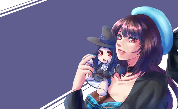 お絵かき、ネーム