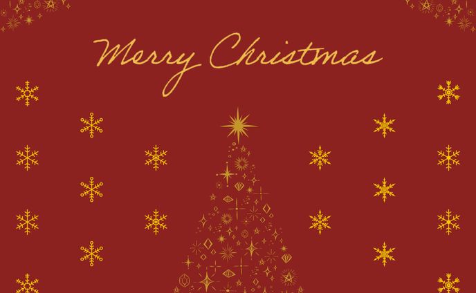 クリスマスカード（赤）
