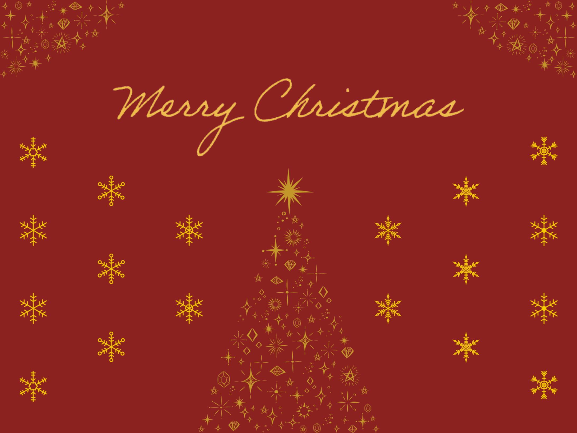 クリスマスカード（赤）-1