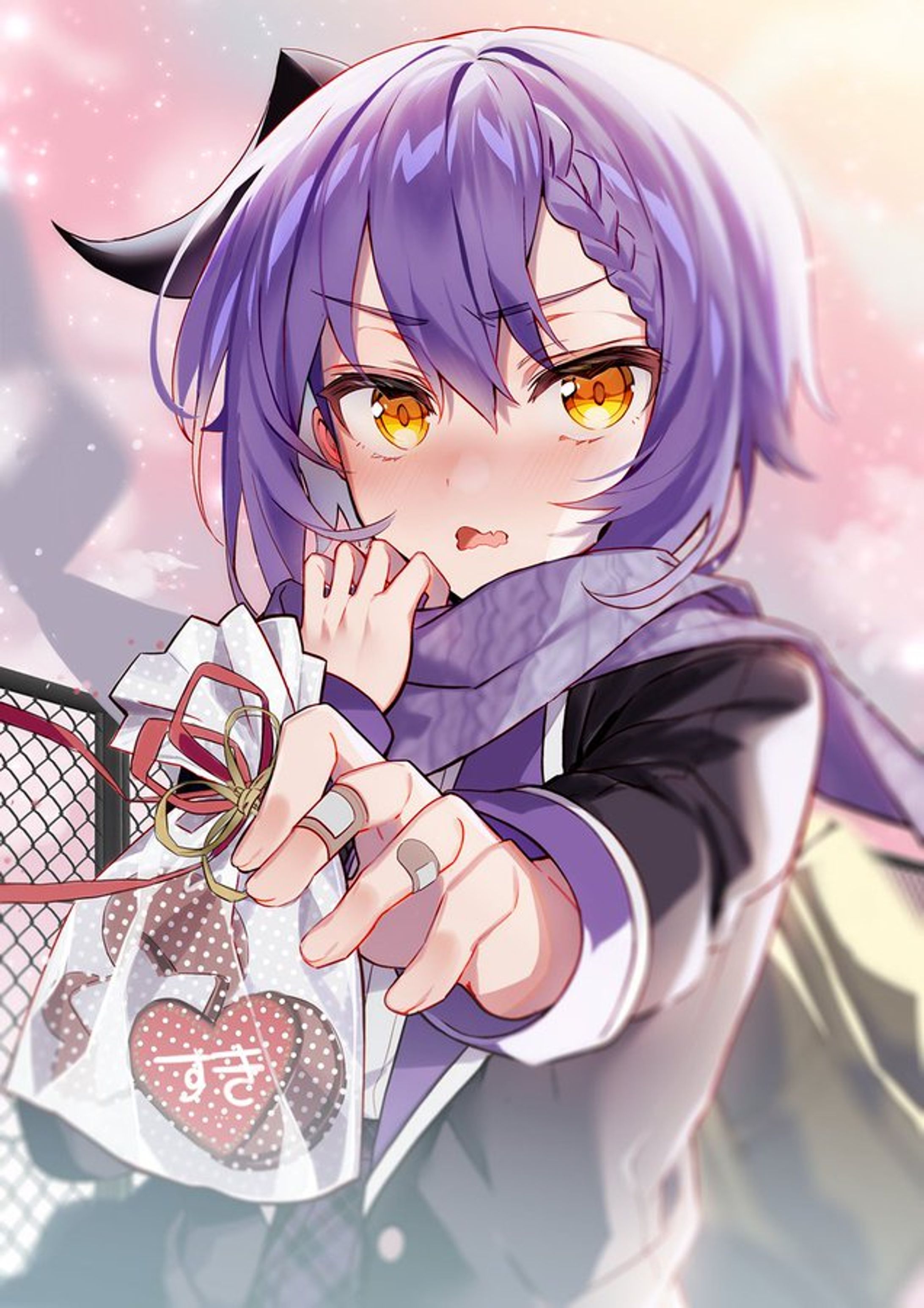 [同人/Vtuber]「尾塚ロキ」バレンタインイラスト-1