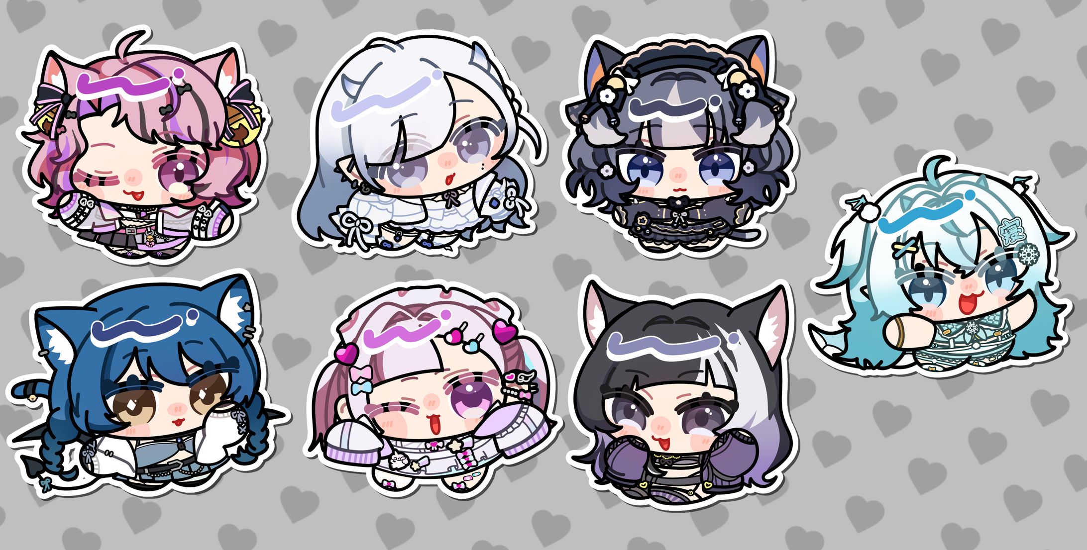 [ご依頼]藍宮ゆら様/縞牙イエナ様/徘徊カイ様/亜ノ音えと様/夢咲あめ様/がおにゃ様/ぺたにーる様-1