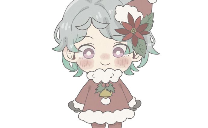 【創作】クリスマス花男