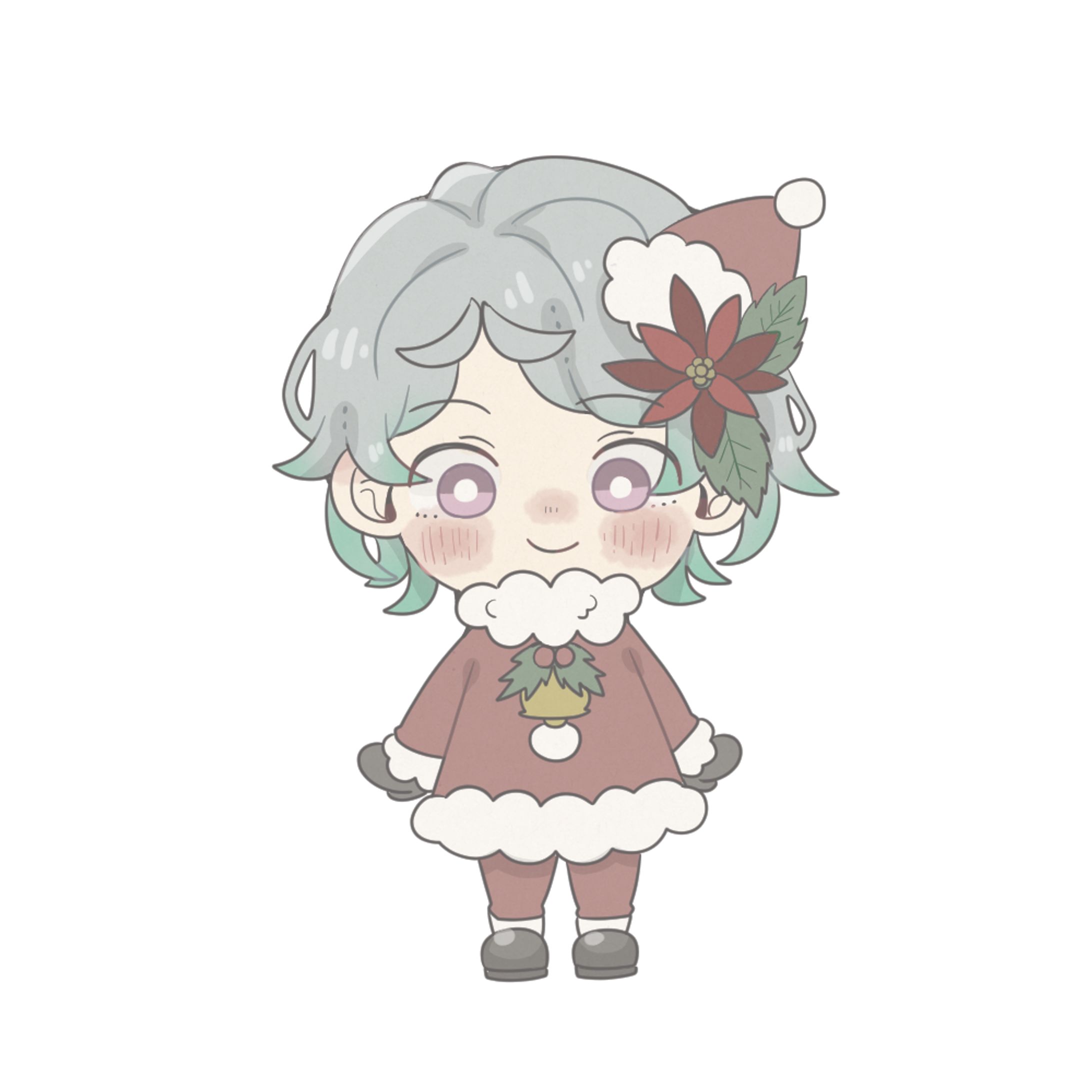 【創作】クリスマス花男-1