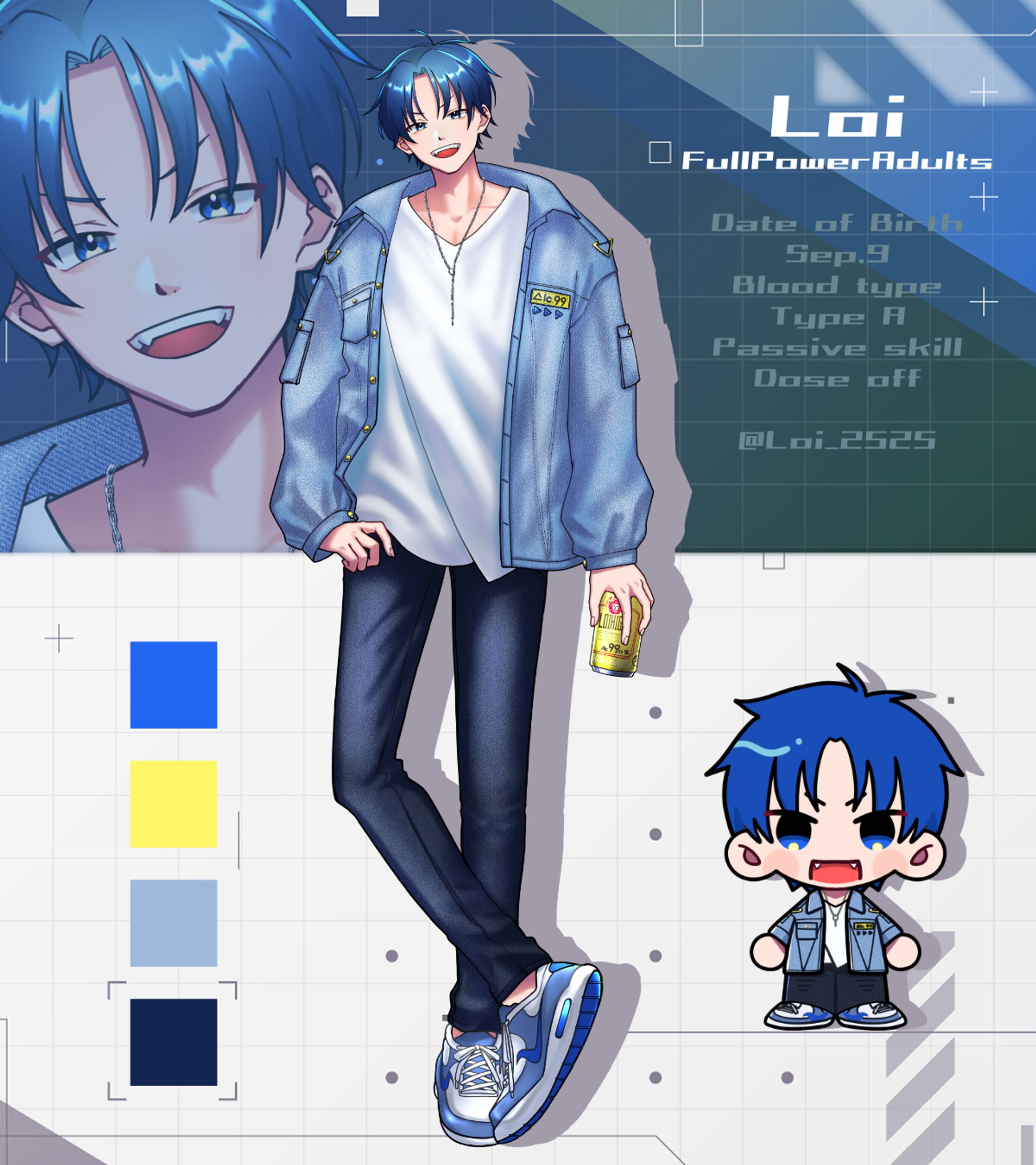 フルパワーアダルツ Loi様 立ち絵/SDイラスト-1